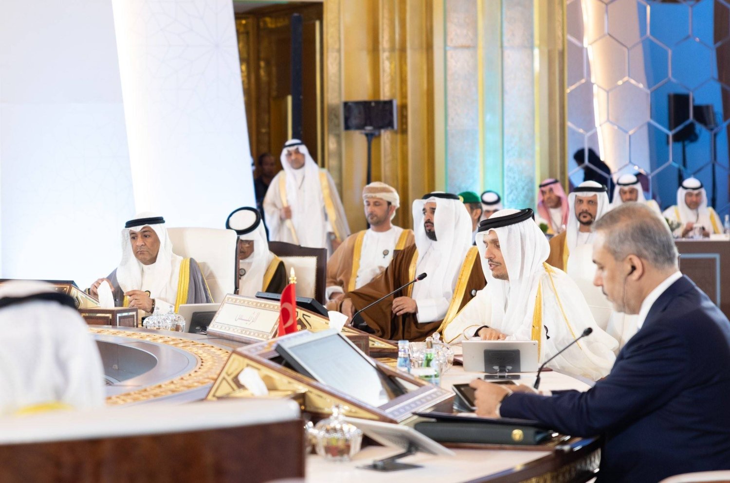 جانب من الاجتماع الوزاري المشترك السادس للحوار الاستراتيجي بين دول مجلس التعاون الخليجي وتركيا (قنا)