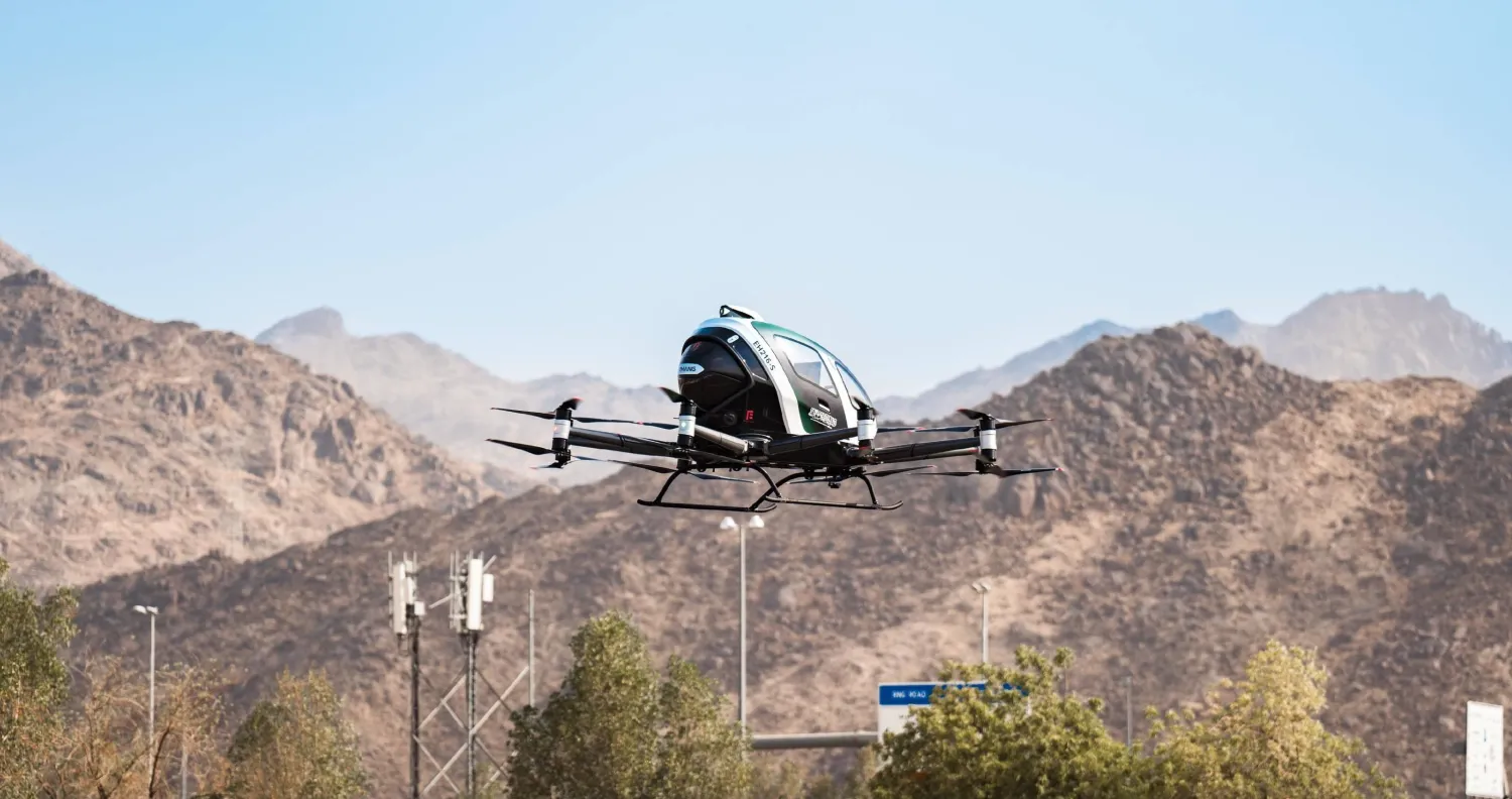 أول تاكسي جوي في العالم مرخص من سلطة طيران مدني (واس)