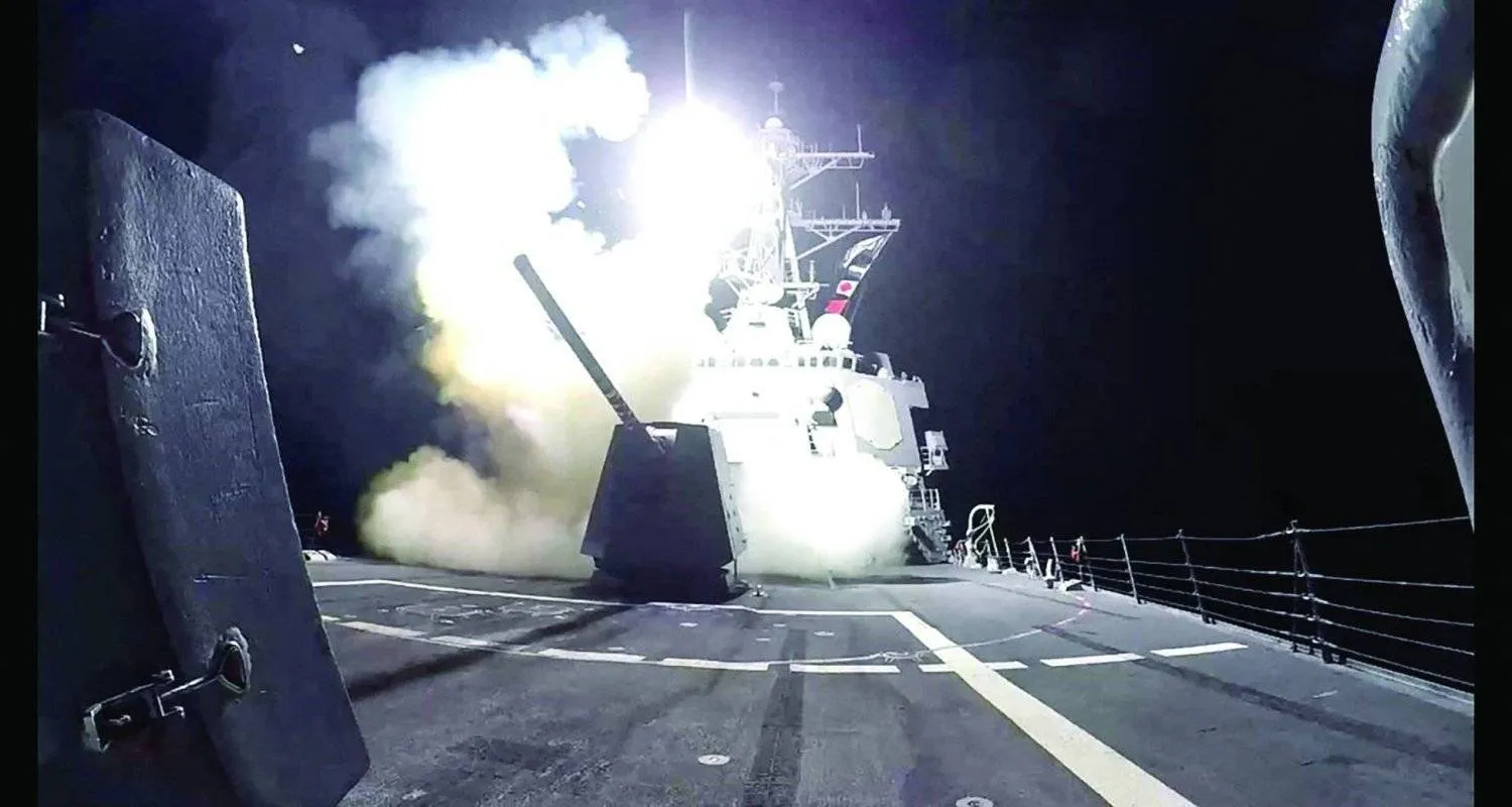 US destroyer in the Red Sea fires a missile against Houthi targets (Reuters)
