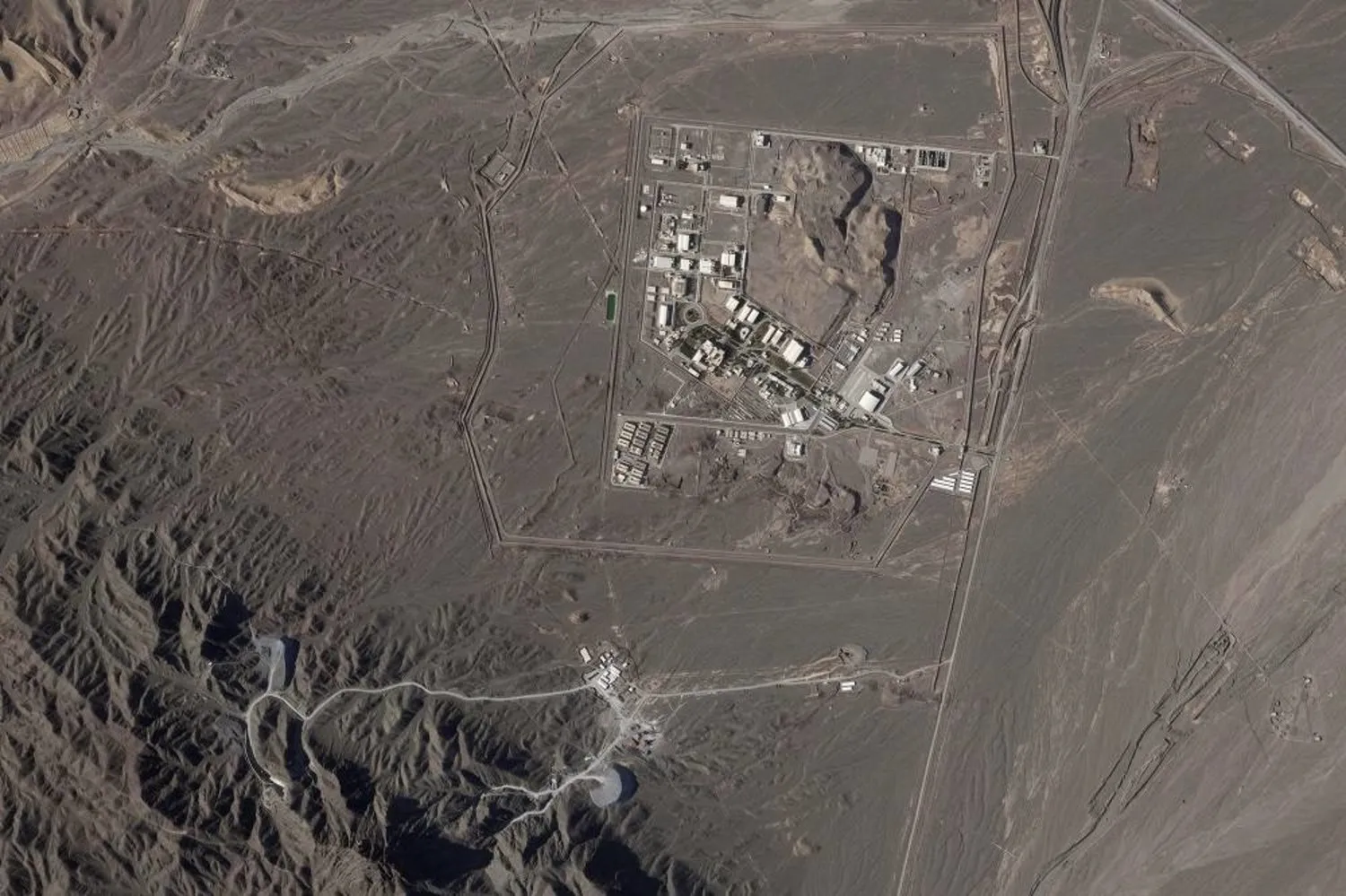 This satellite photo from Planet Labs PBC shows Iran's Natanz nuclear site near Natanz, Iran, on April 14, 2023. (Planet Labs PBC via AP)