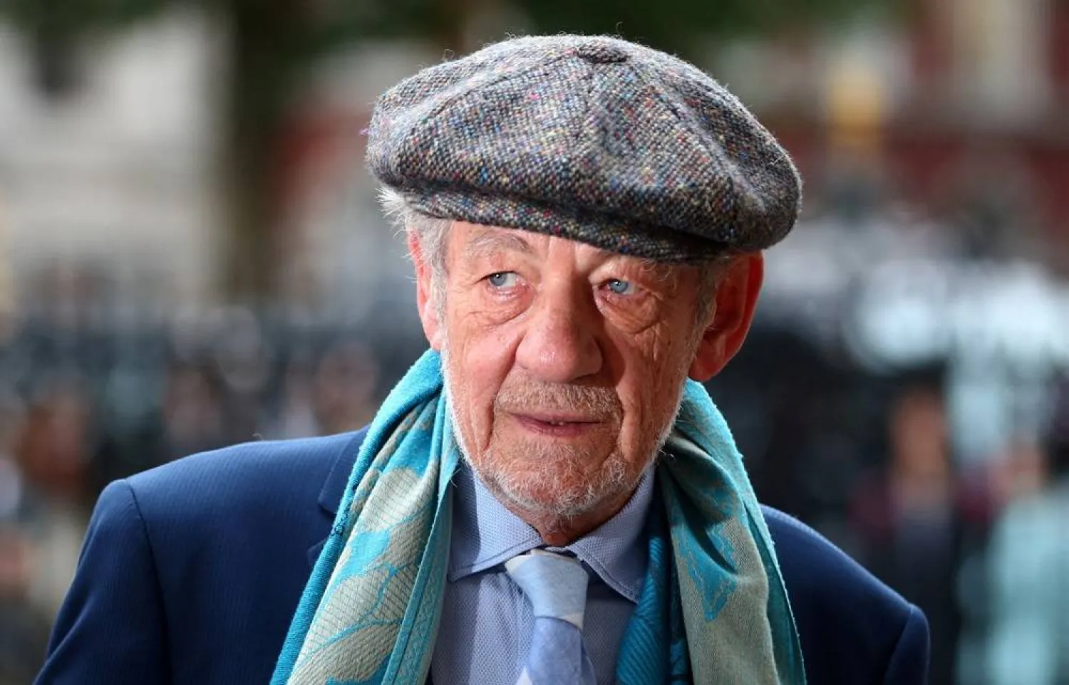 Actor Ian McKellen attends a Service of Thanksgiving for Sir Peter Hall at Westminster Abbey in London, Britain, September 11, 2018. (Reuters)