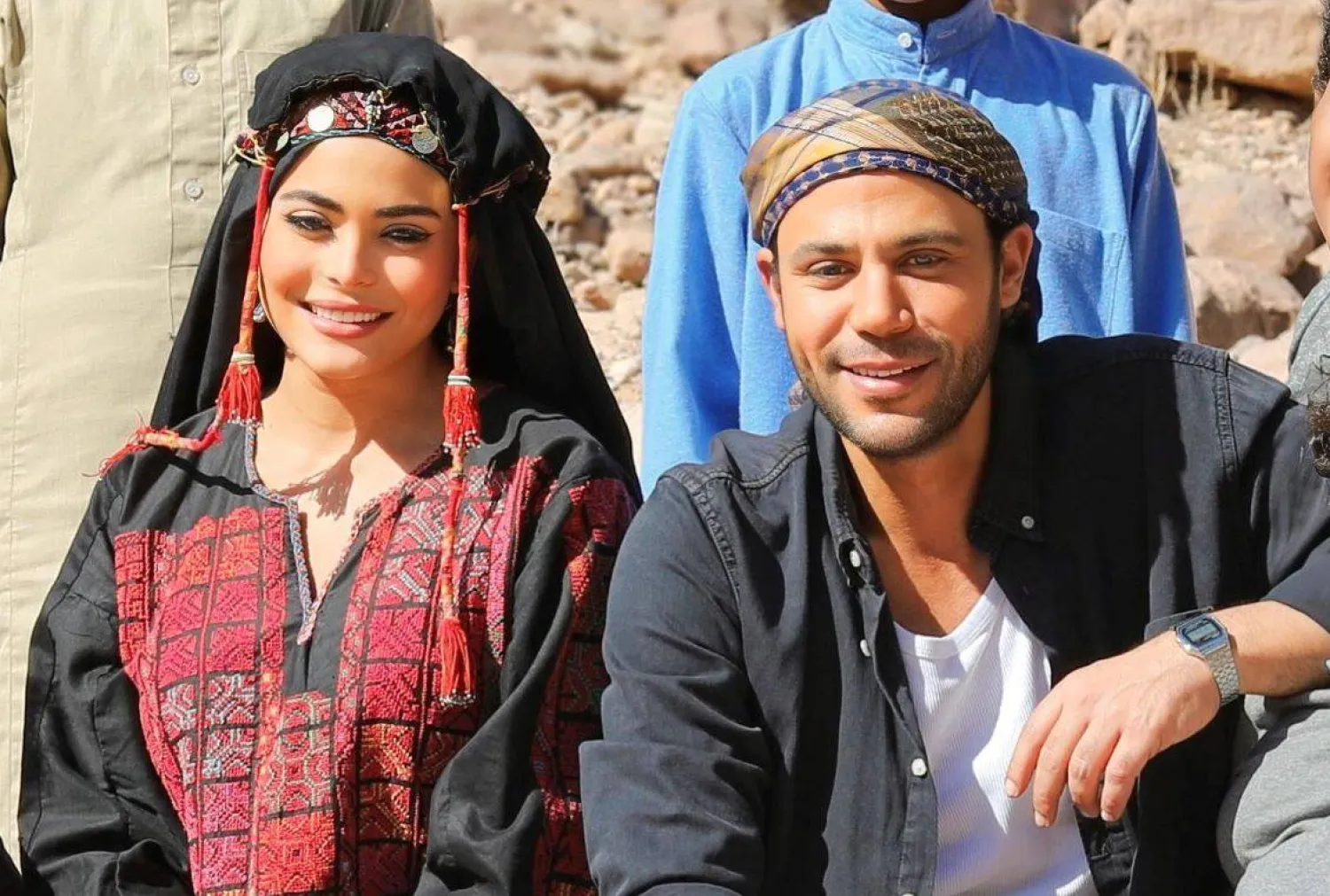 لقطة من كواليس فيلم «اللعب مع العيال» (حساب الفنان محمد إمام على «فيسبوك»)