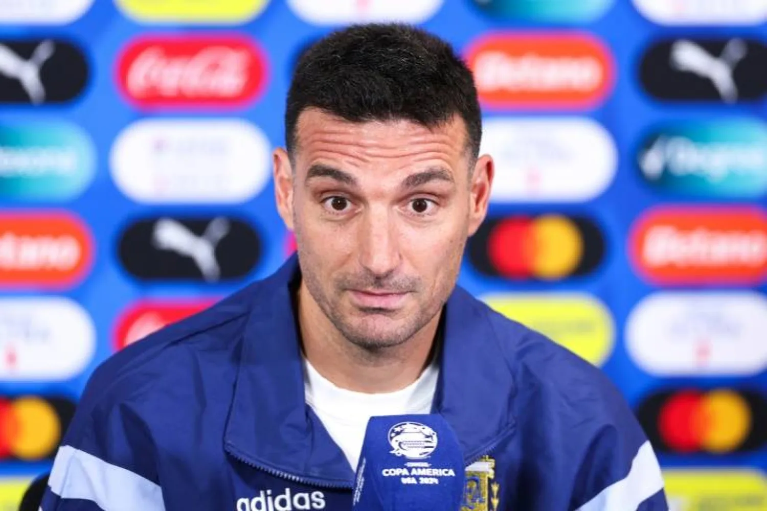 Argentina's head coach Lionel Scaloni says he has a full strength team for Thursday's Copa America opener against Canada. - AFP
