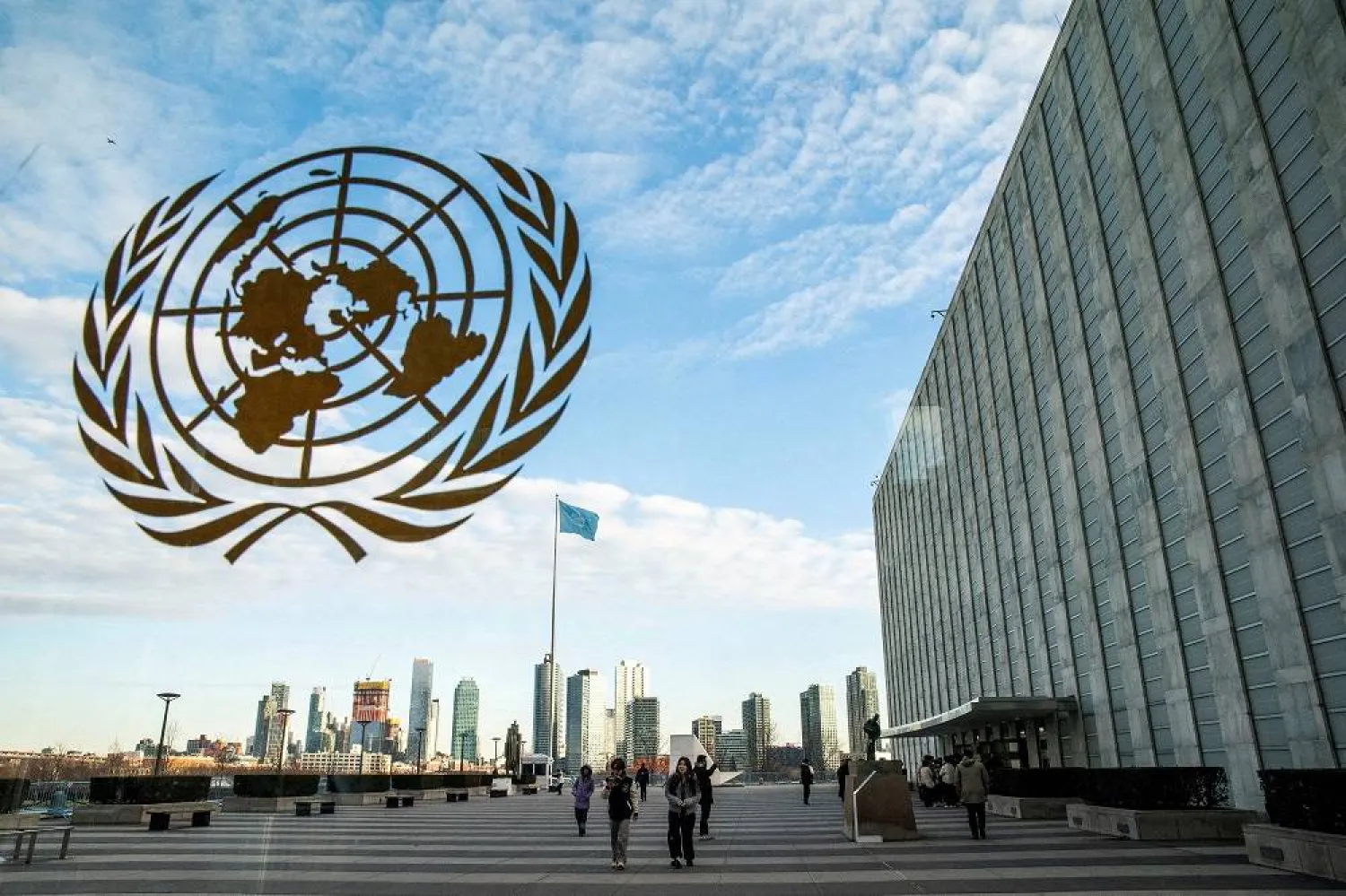 People visit the United Nations Headquarters in New York, US, December 20, 2023. (Reuters)