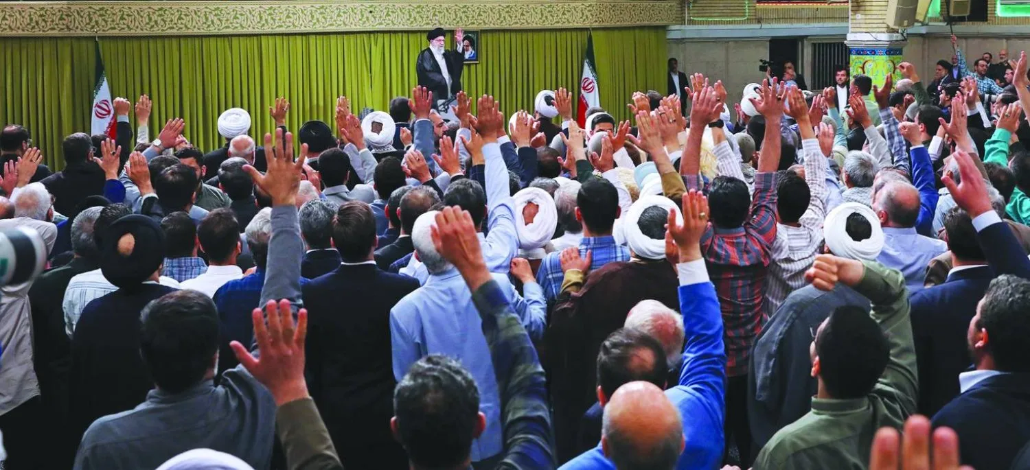 Hamaney'in dün sabah destekçileriyle yaptığı toplantıdan ( internet sitesinde yayınlandı)