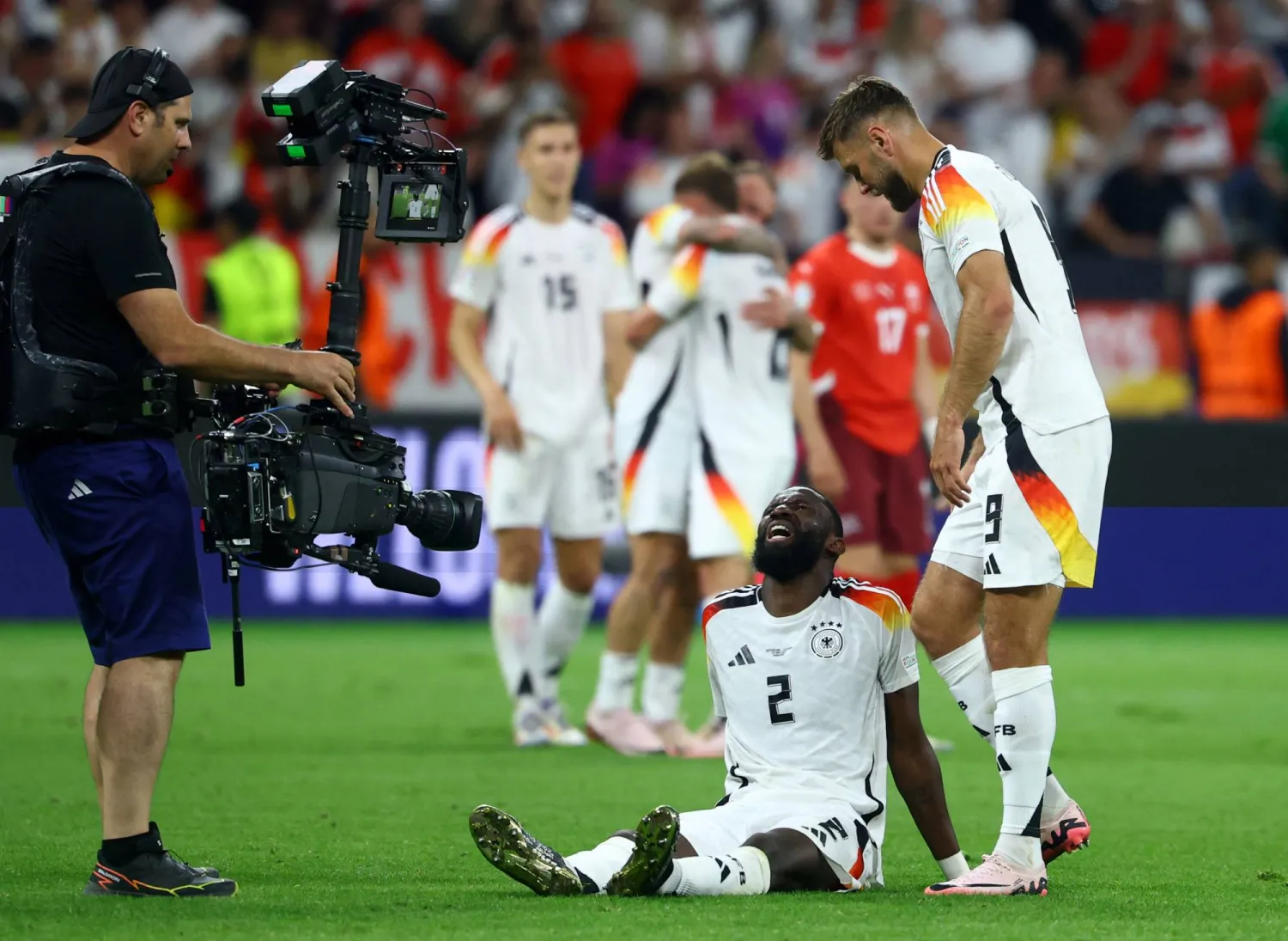 روديغر تعرَّض لإصابة خلال مواجهة سويسرا (رويترز)