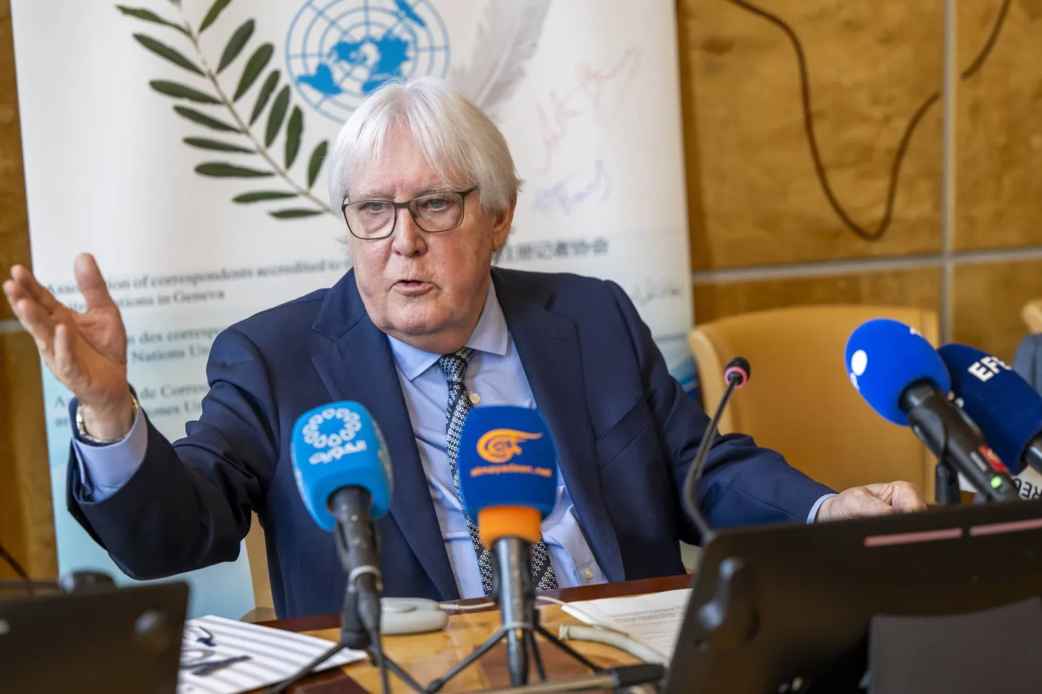 منسق الشؤون الإنسانية في الأمم المتحدة مارتن غريفيث (إ.ب.أ)