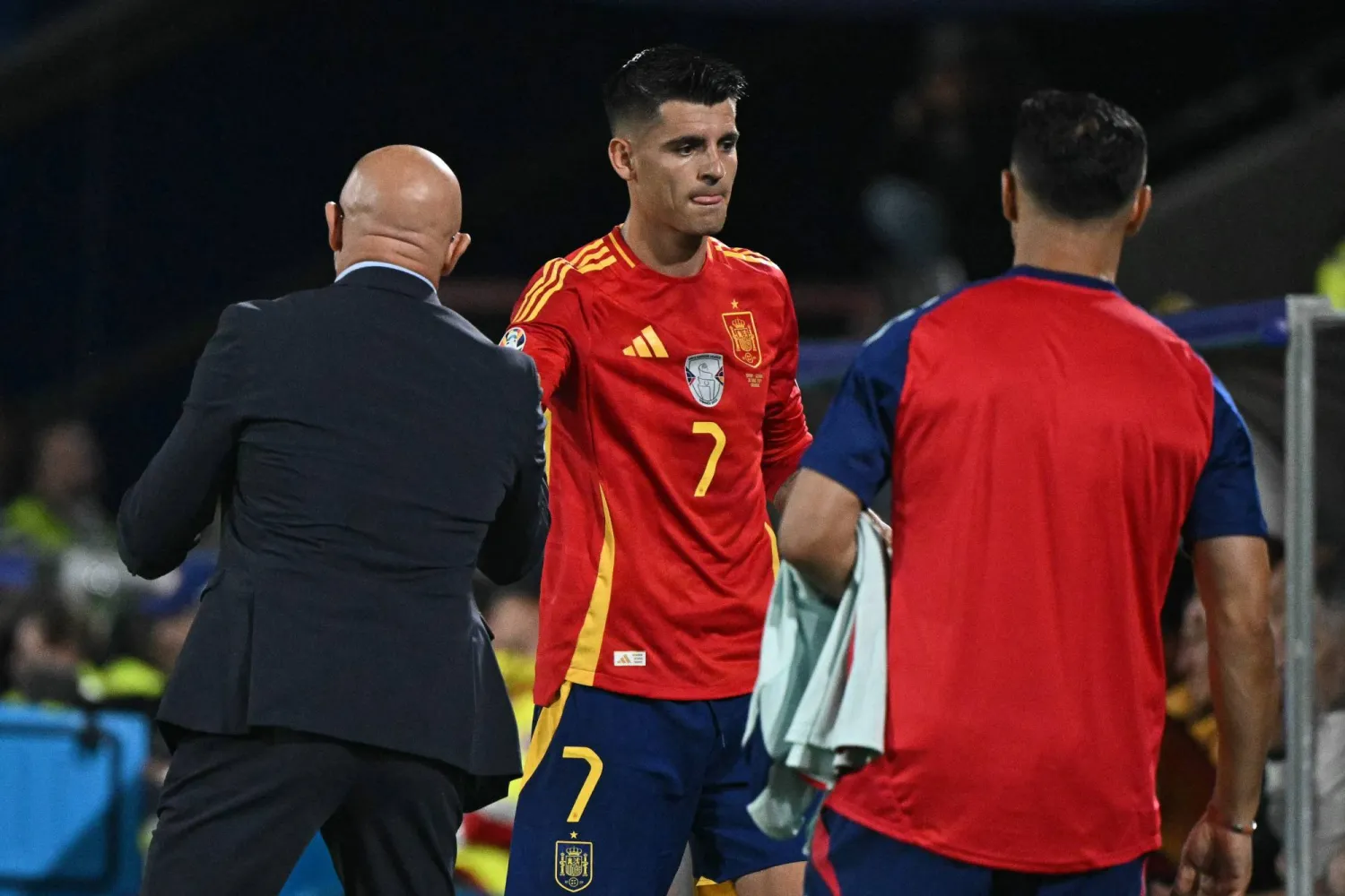 ألفارو موراتا باقٍ في أتلتيكو مدريد (أ.ف.ب)