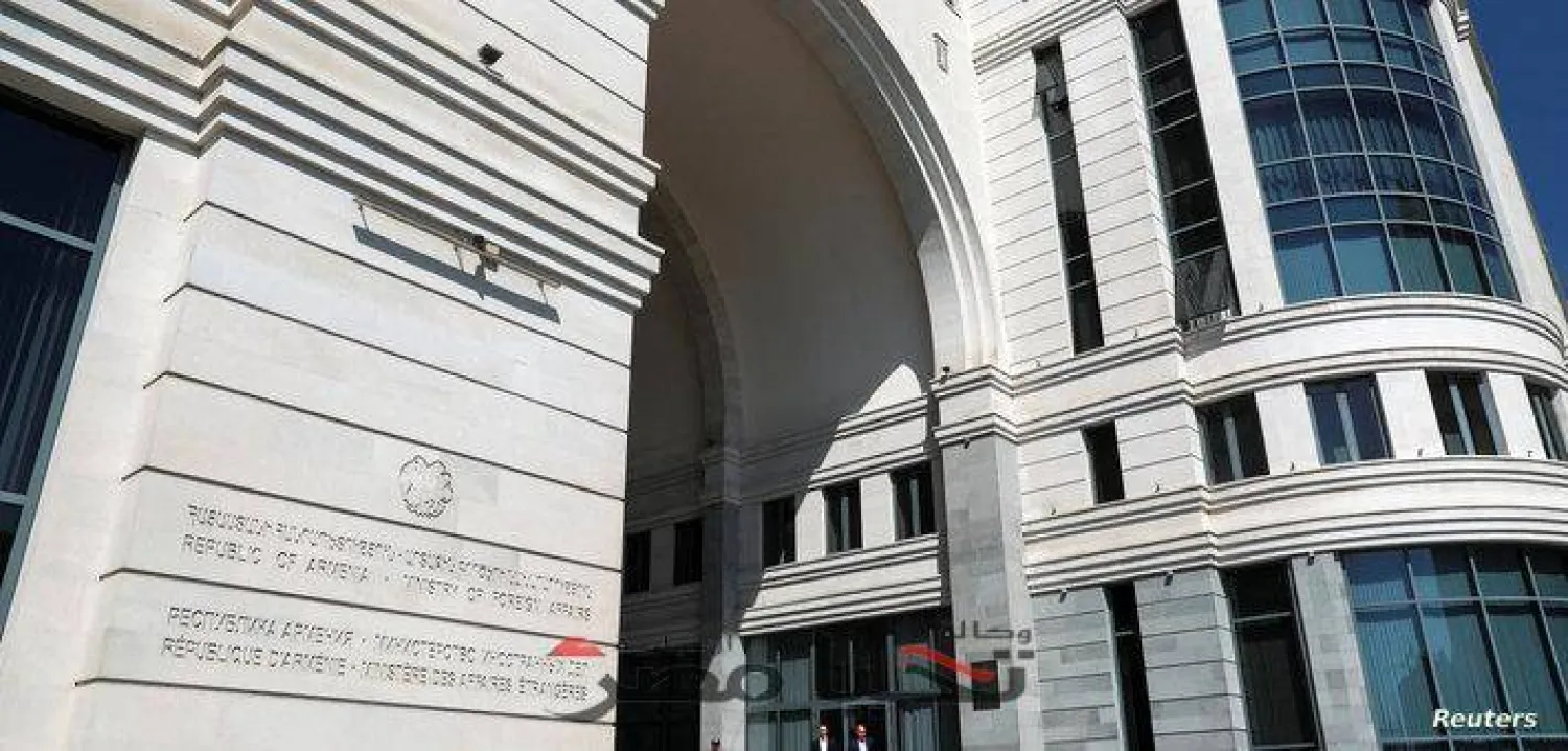 A general view shows the headquarters of Armenia's Foreign Ministry in Yerevan, Armenia, September 20, 2023. REUTERS/Irakli Gedenidze  