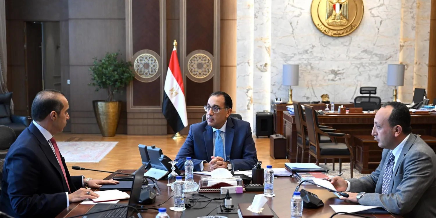 مدبولي خلال لقاء وزير الشؤون النيابية والقانونية والتواصل السياسي (مجلس الوزراء المصري)