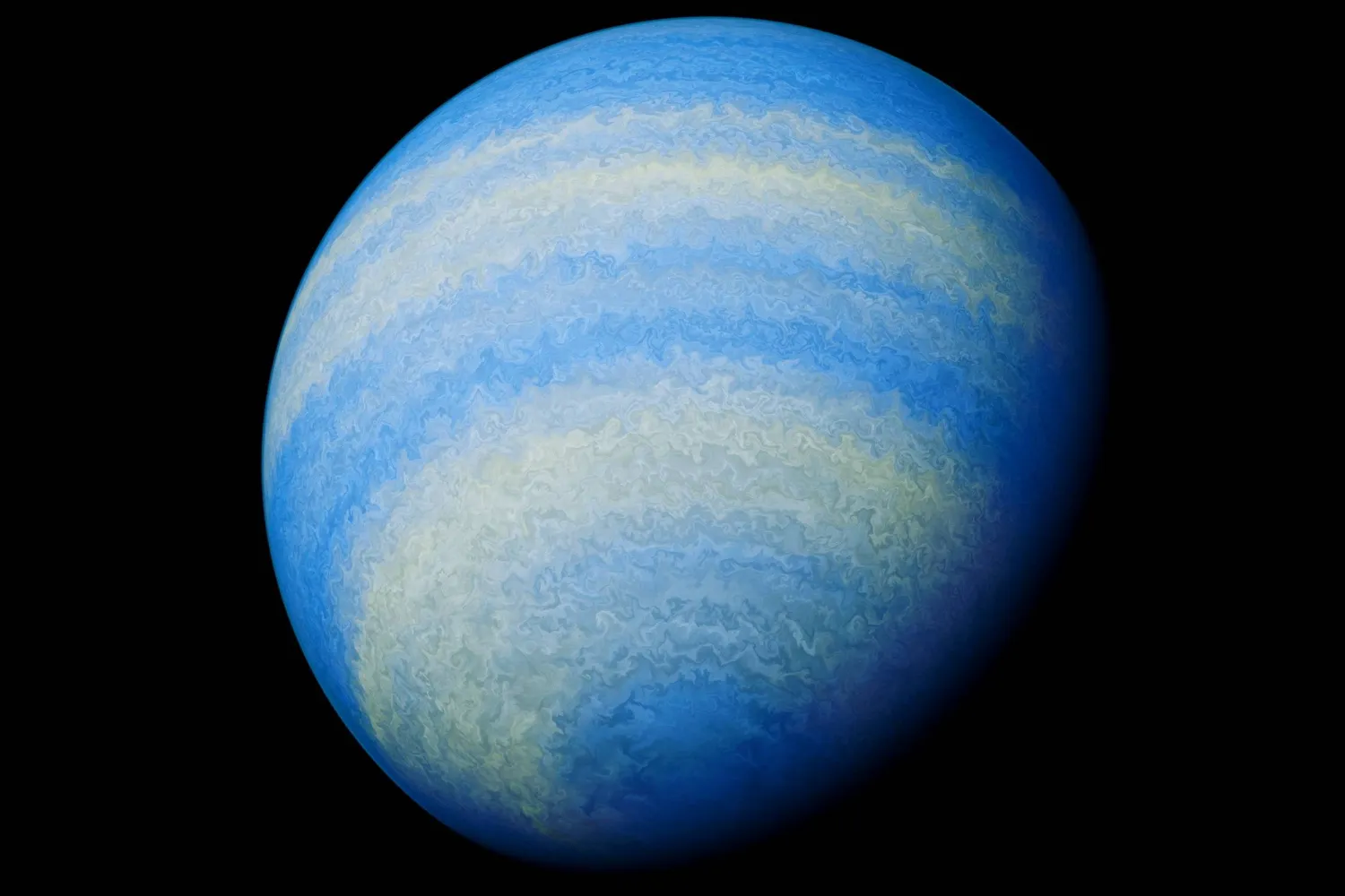 An artist's concept of the planet HD 189733b located 64 light-years from Earth. Roberto Molar Candanosa/Johns Hopkins University/Handout via REUTERS