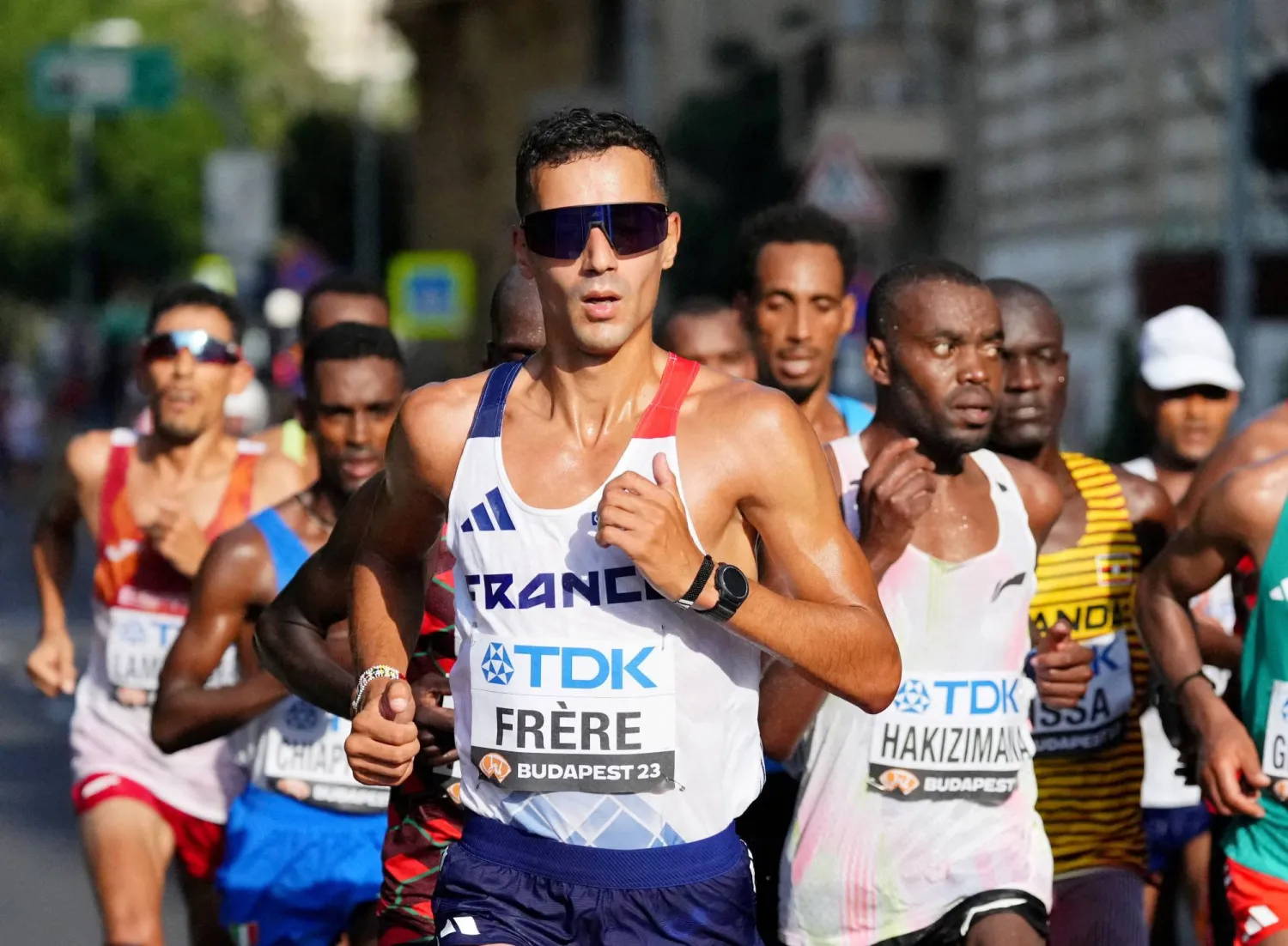 العدّاء الفرنسي مهدي فرير (رويترز)