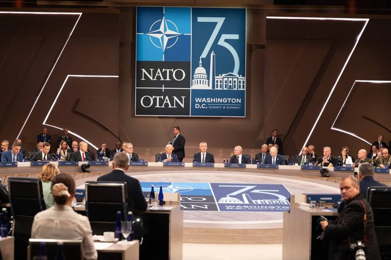  10 July 2024, US, Washington: General view of the meeting of Heads of State and Government of the North Atlantic Treaty Organization (NATO). Photo: Moncloa/EUROPA PRESS/dpa 