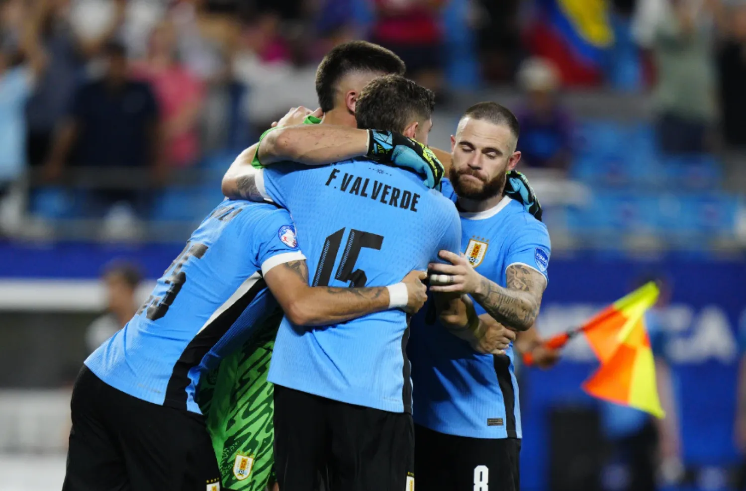 Canada made six changes for its starting semifinal lineup and Uruguay made two. Davies, Canada’s top player, entered in the 62nd minute after leaving the semifinal with a leg injury. - The AP