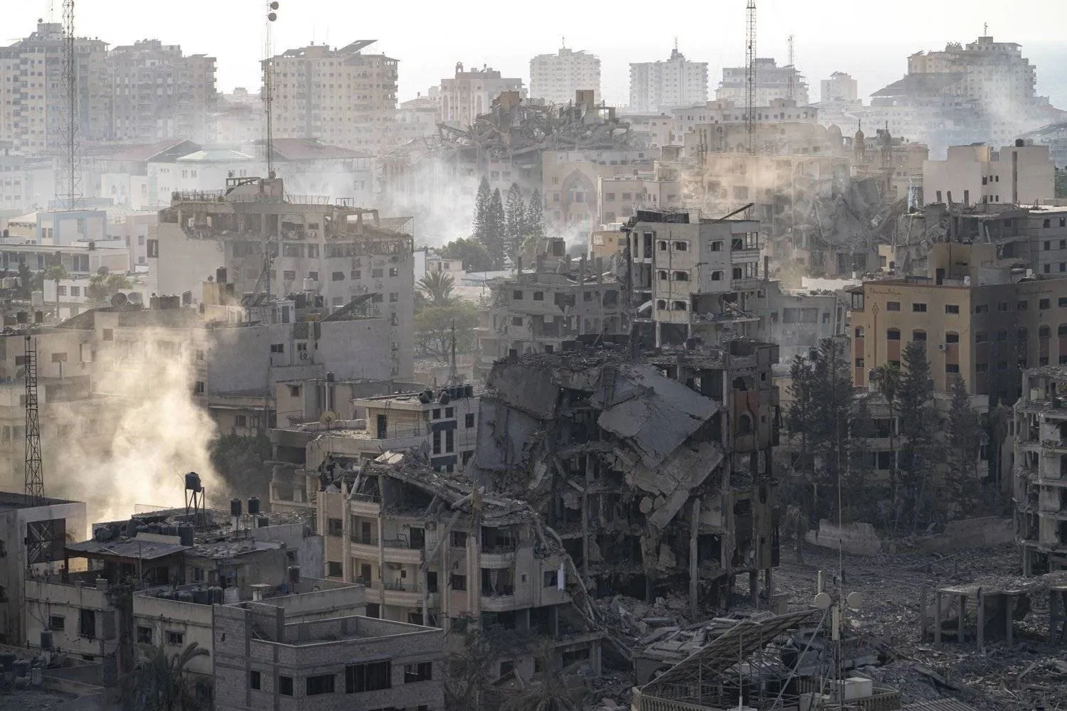Destruction in Gaza caused by Israeli airstrikes (AP)
