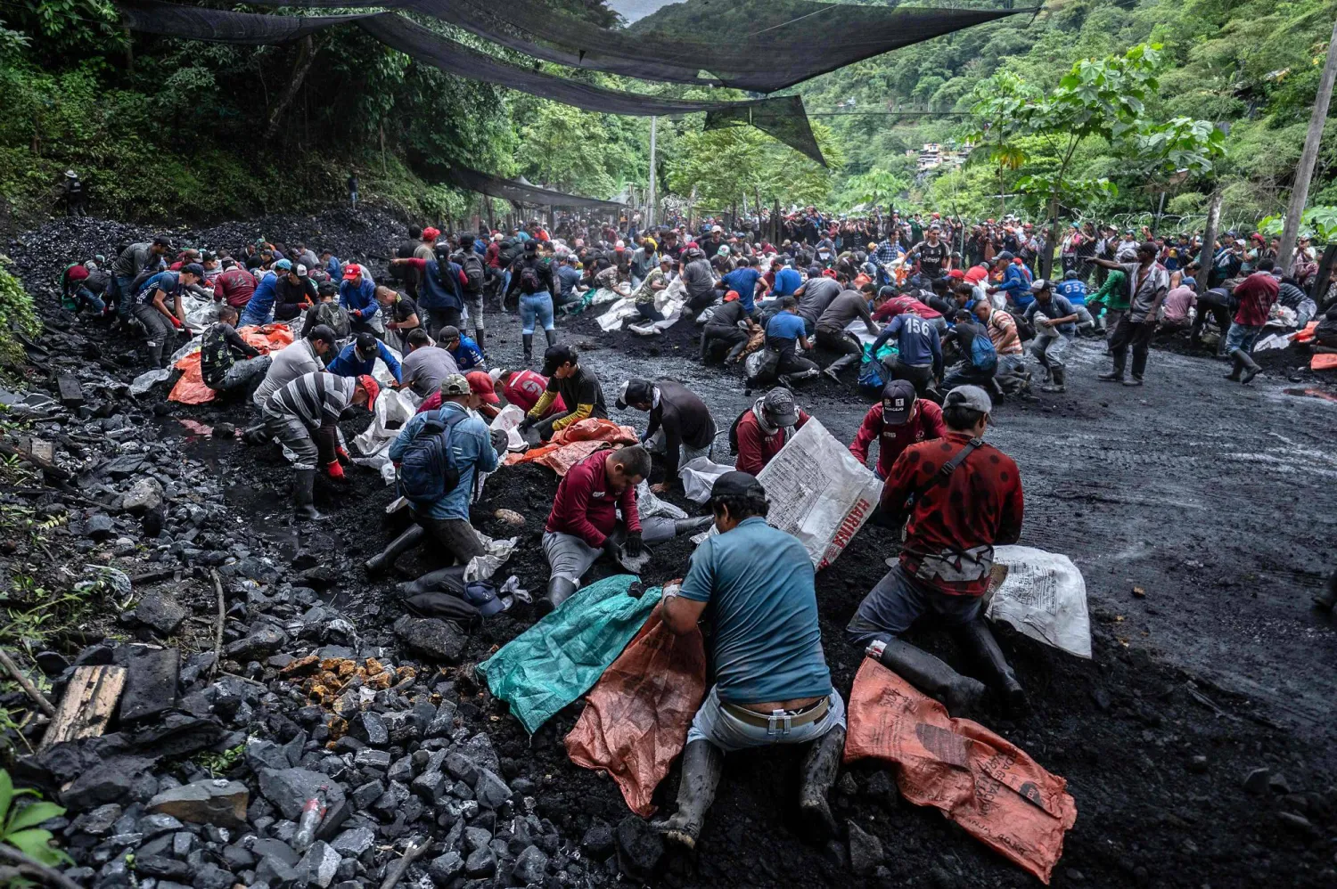 تشير التقديرات إلى أن كولومبيا تمثل نحو 90 % من سوق الزمرد في العالم ( أ.ف.ب)