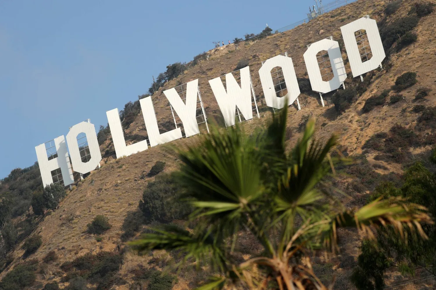 FILE PHOTO: The Hollywood sign is seen in Hollywood, Los Angeles, California, US October 19, 2017. REUTERS/Lucy Nicholson/File Photo