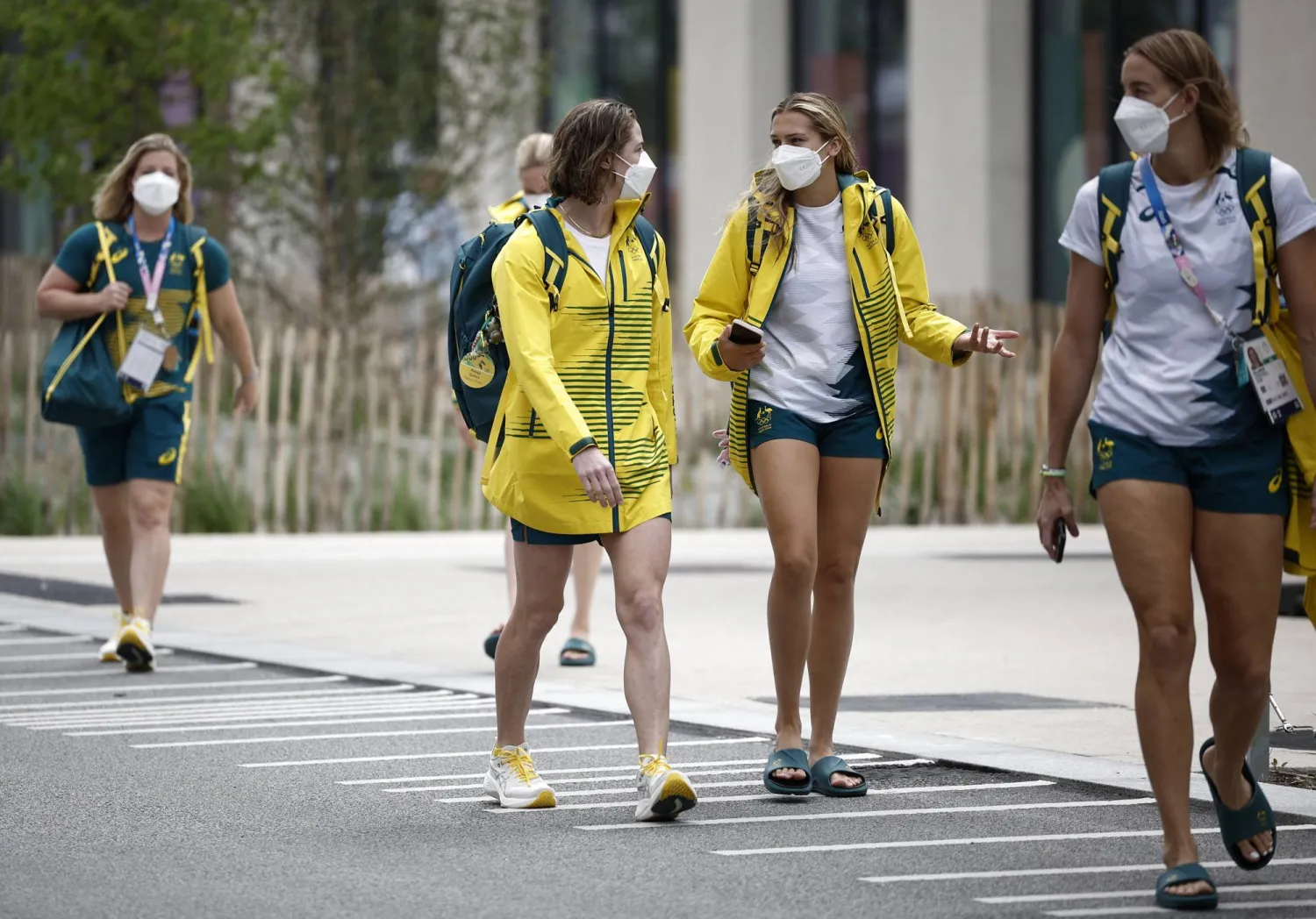 الحالات الإيجابية تقتصر حالياً على فريق كرة الماء للسيدات (رويترز)