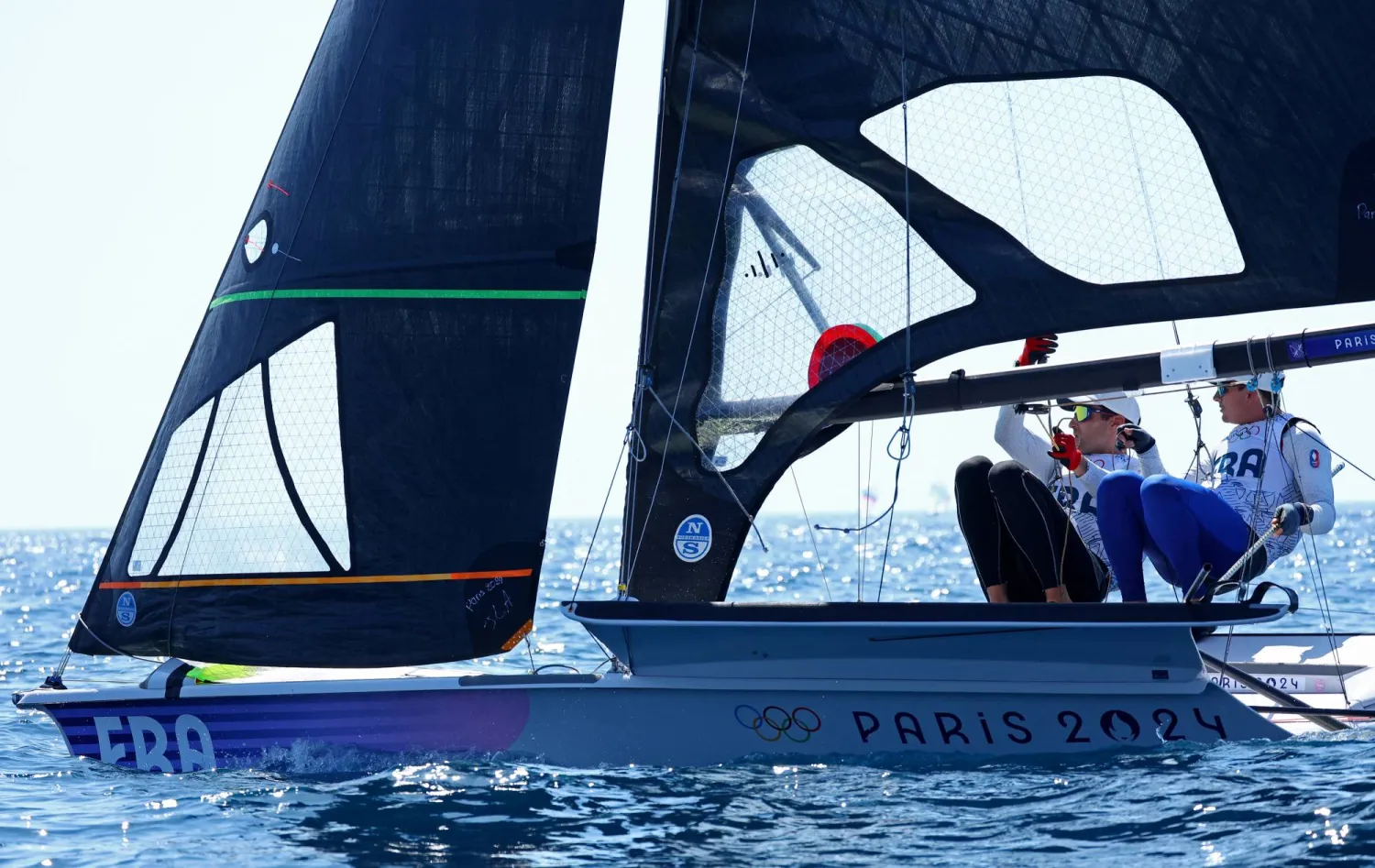 خلال تدريب رياضي للأولمبياد في مرسيليا بفرنسا 25 يوليو 2024 (رويترز)