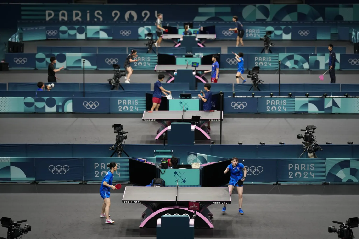 الصين مرشحة للهيمنة على منافسات تنس الطاولة في باريس (أ.ب)