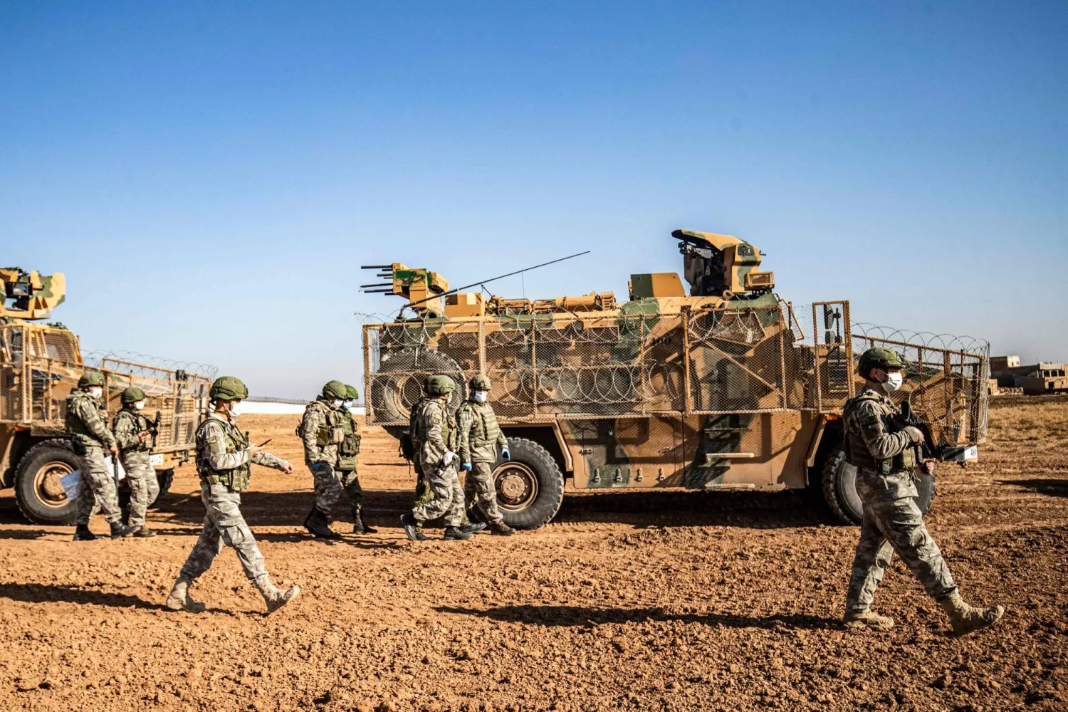 عناصر من قوات الجيش التركي (أ.ف.ب)