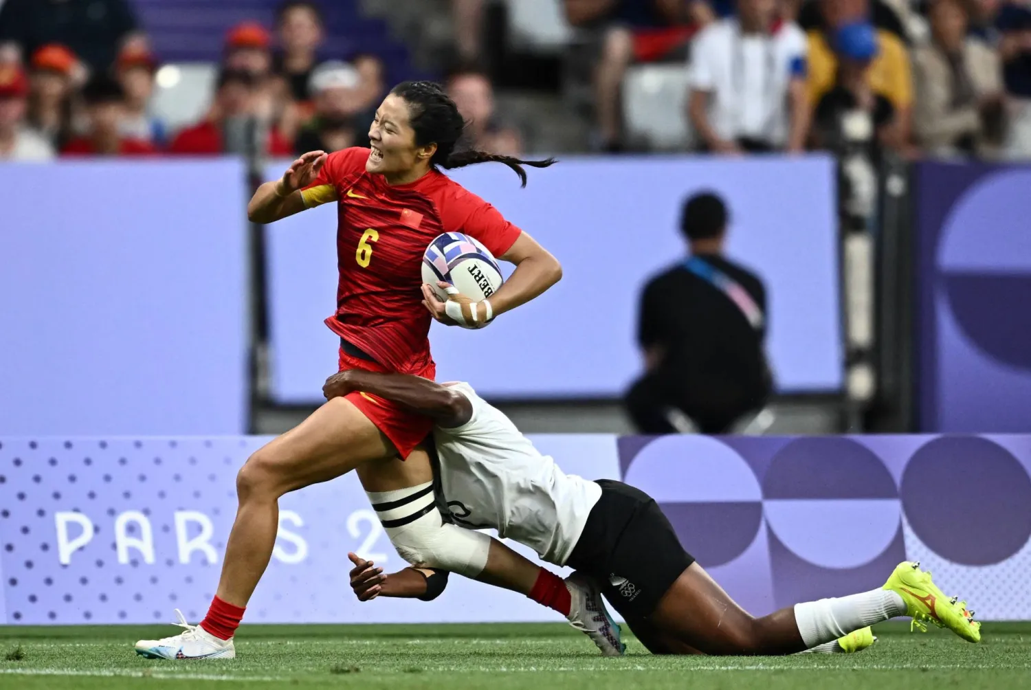 الصين اكتسحت فيجي في منافسات رغبي السيدات (رويترز)