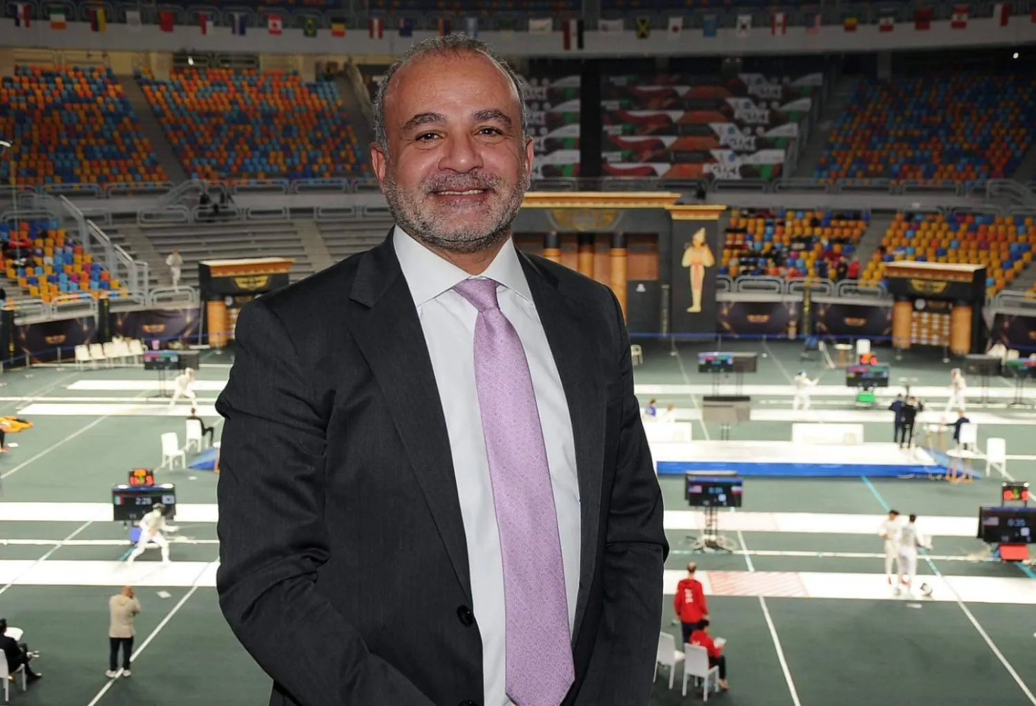 عبد المنعم الحسيني رئيس الاتحاد المصري للسلاح (الأولمبية المصرية)