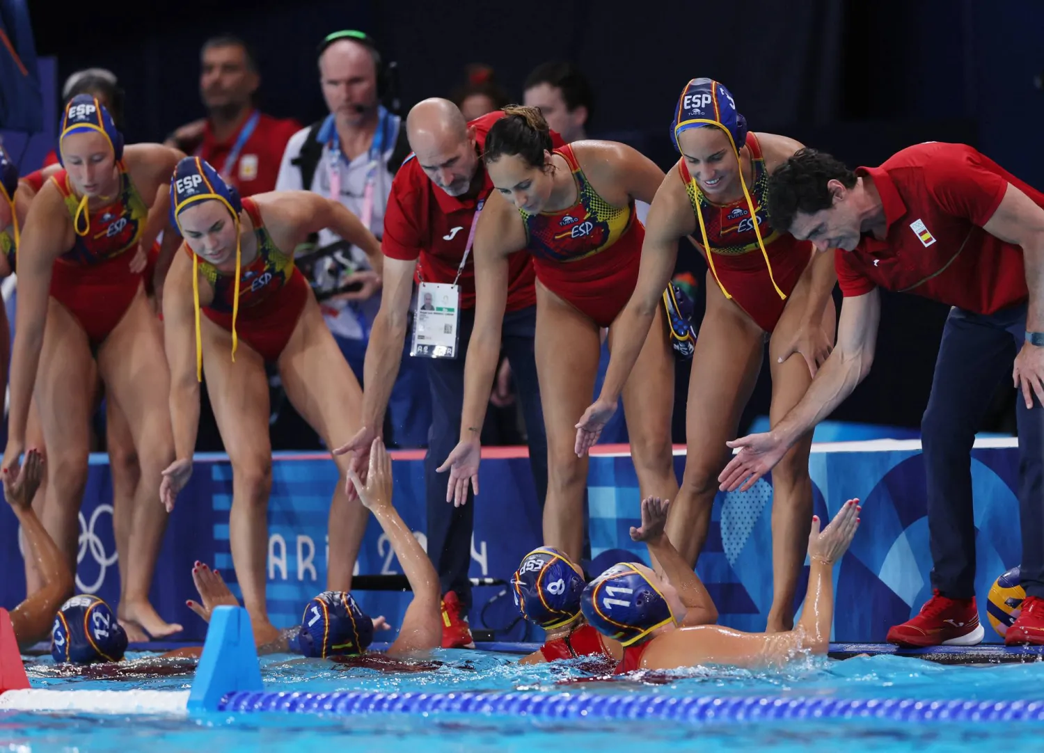 سيدات إسبانيا في كرة الماء يحققن الفوز الثاني توالياً (رويترز)