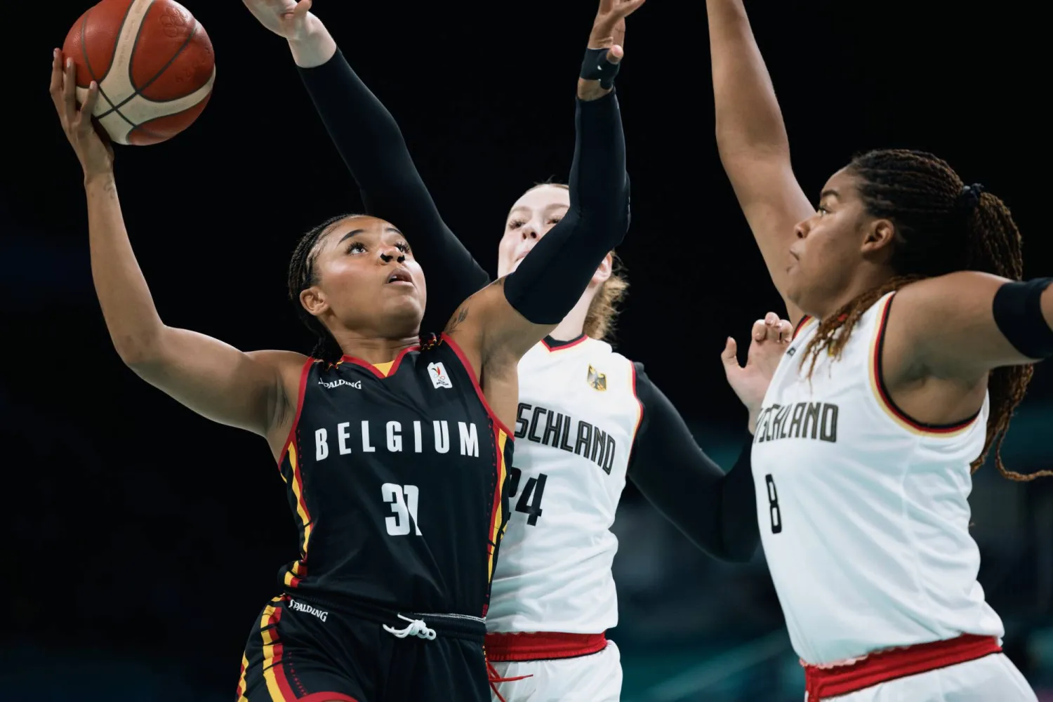 ألمانيا هزمت بلجيكا بجدارة في سلة السيدات بالأولمبياد (إ.ب.أ)