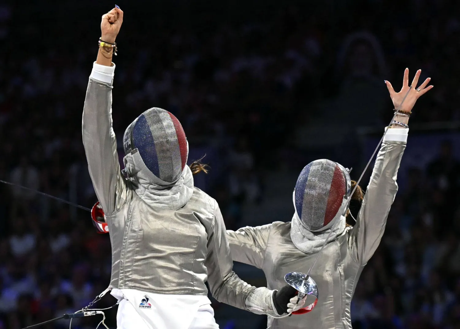 كانت ليلة فرنسية بامتياز في منافسات المبارزة في دورة الألعاب الأولمبية (أ.ف.ب)