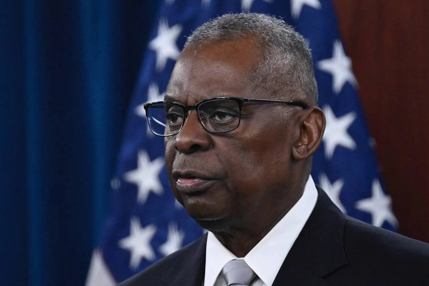 US Defense Secretary Lloyd Austin speaks during a press conference at the Pentagon in Washington, DC, on February 1, 2024. (AFP)
