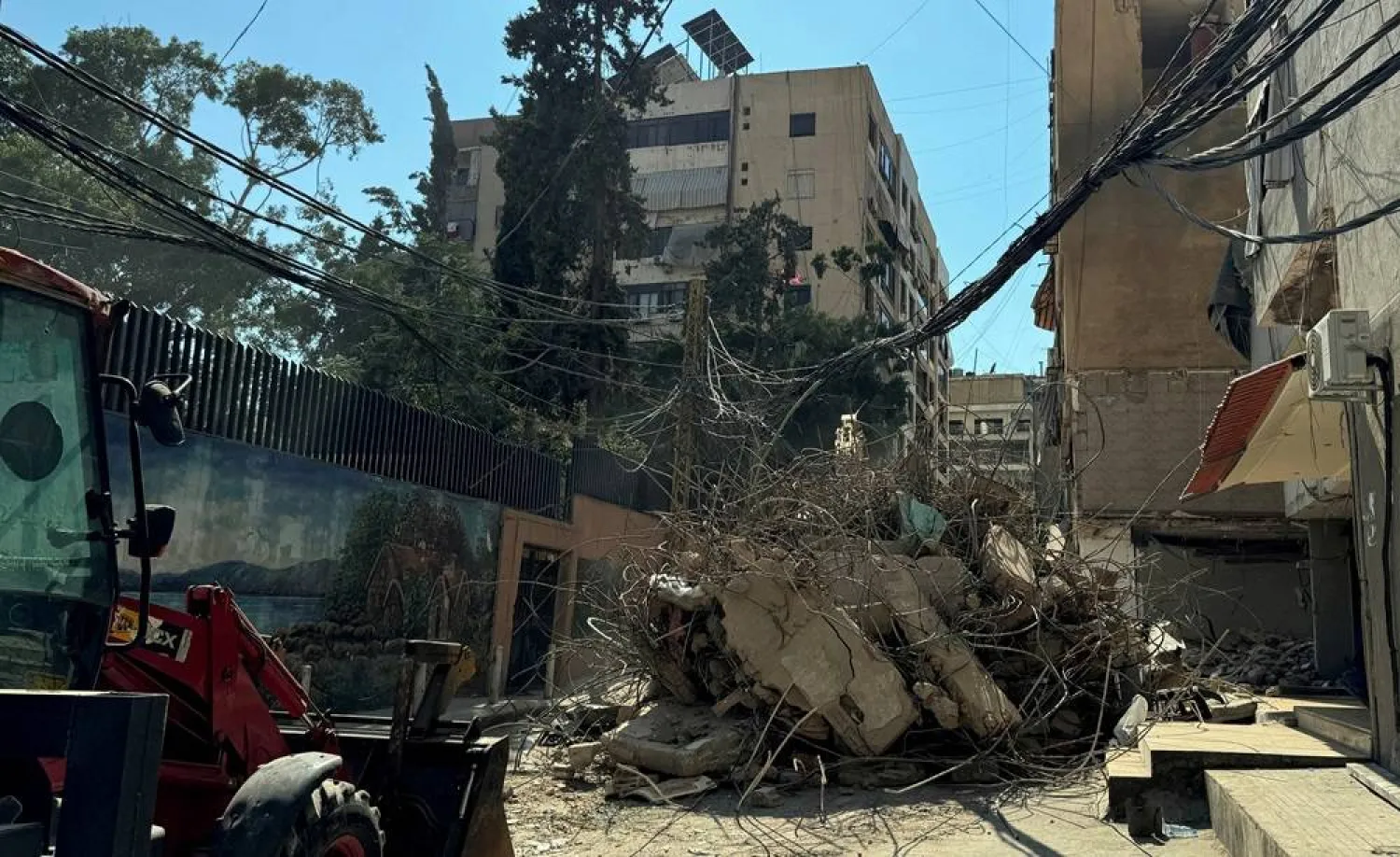  A view shows the rubble of a damaged building, the day after an Israeli strike in Beirut's southern suburbs, Lebanon July 31, 2024. (Reuters)