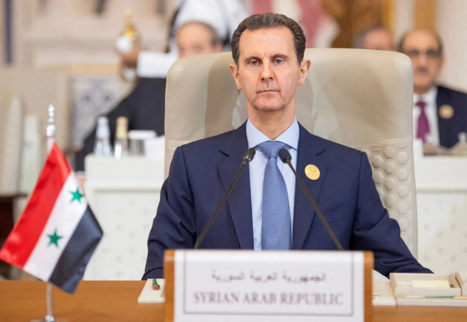 Suriye Devlet Başkanı Beşşar Esed, Riyad'da düzenlenen İslam İşbirliği Teşkilatı (İİT) zirvesine katılımı sırasında, 11 Kasım 2023 (Reuters)