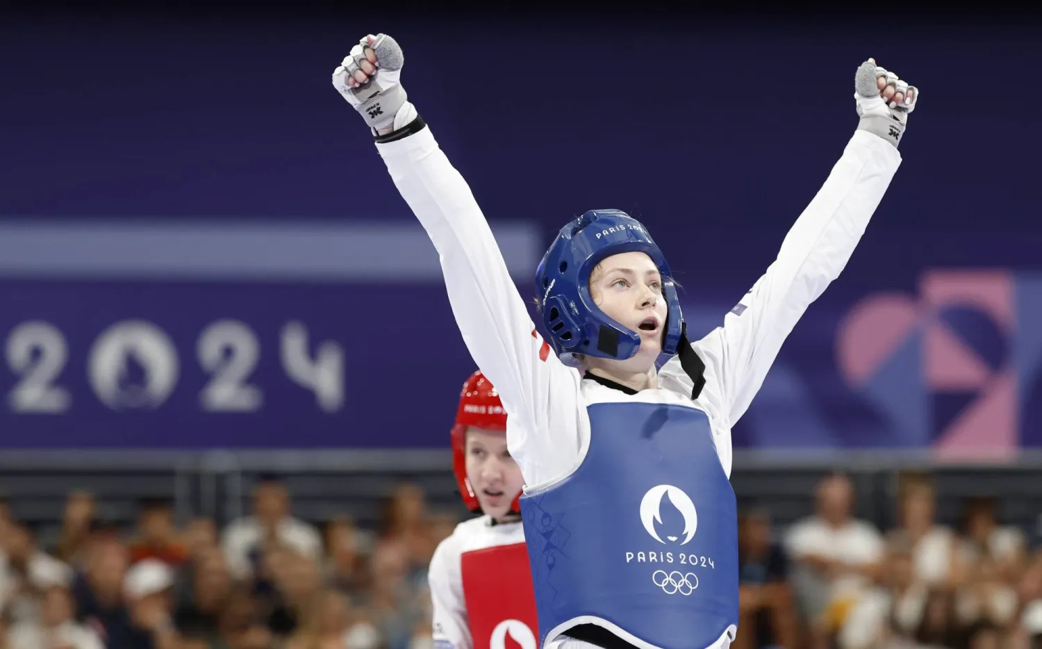 اللبنانية ليتيسيا قدمت مستوى مذهلاً في المباراة (إ.ب.أ)