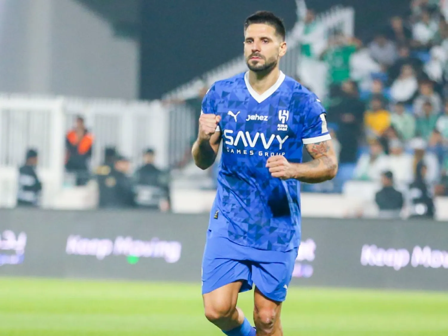 ميتروفيتش أنقذ الهلال من بداية مهزوزة في الموسم الجديد (تصوير: سعد الدوسري)