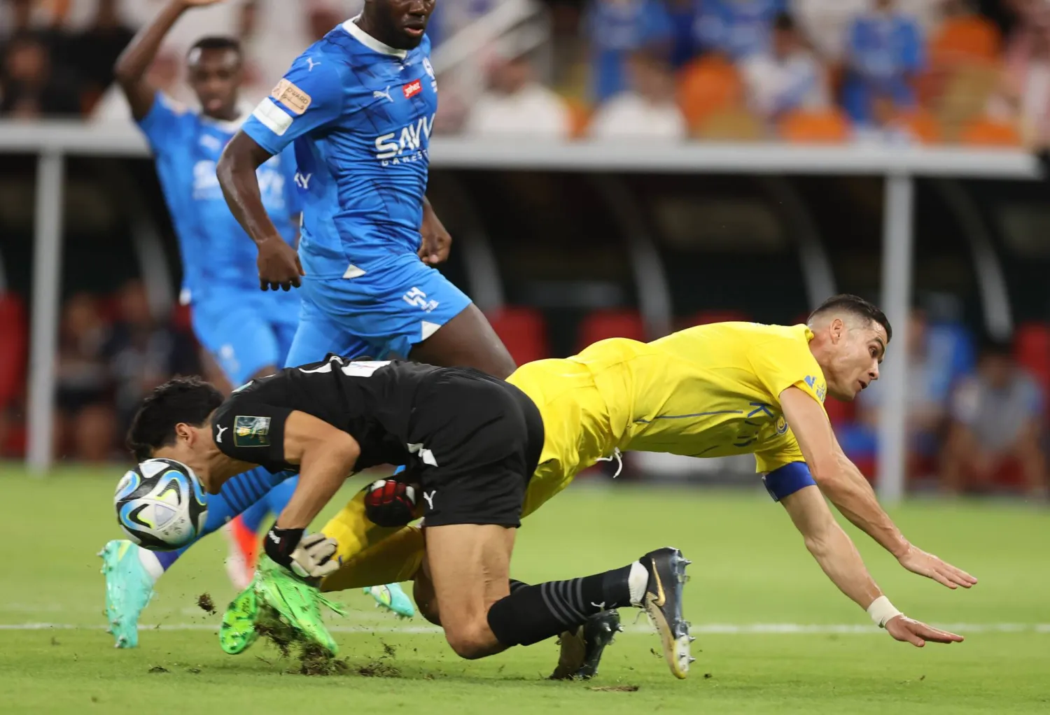 من آخر مواجهات الفريقين في منافسات الموسم الماضي (تصوير: عدنان مهدلي)