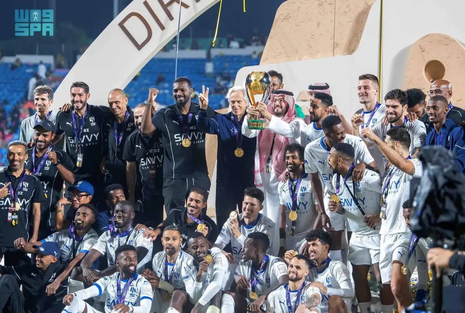 Al-Hilal claims Saudi Super Cup title with 4-1 victory over Al-Nassr. (SPA)
