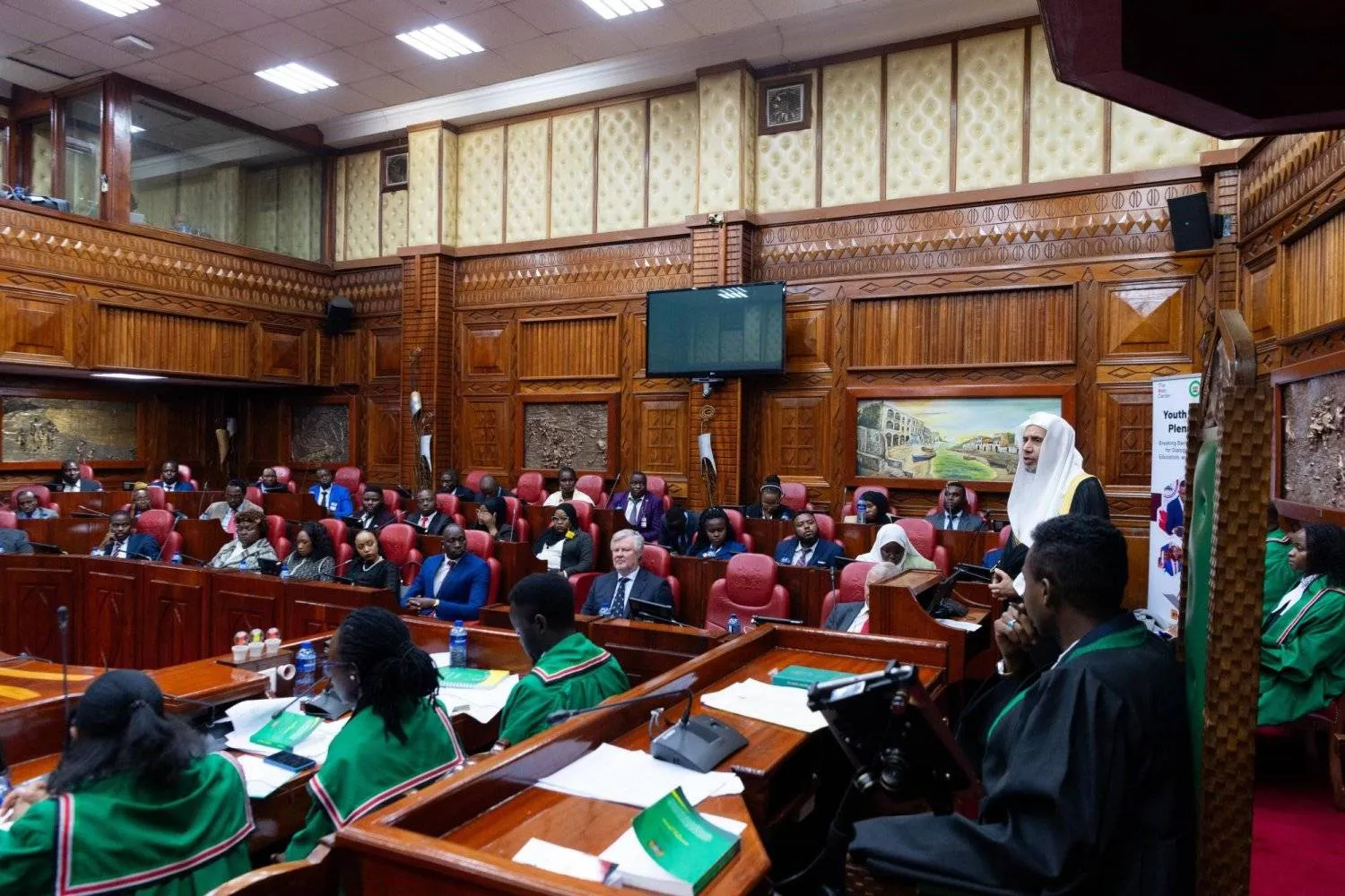 Dr. Mohammad bin Abdulkarim Al-Issa, Secretary-General of the Muslim World League (MWL), at the Africa Youth Forum 2024 in Nairobi (Asharq Al-Awsat) 