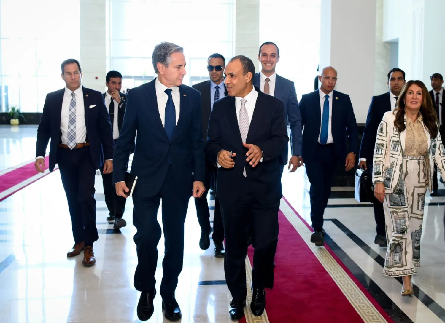 وزير الخارجية المصري بدر عبد العاطي مع نظيره الأميركي أنتوني بلينكن (الخارجية المصرية)