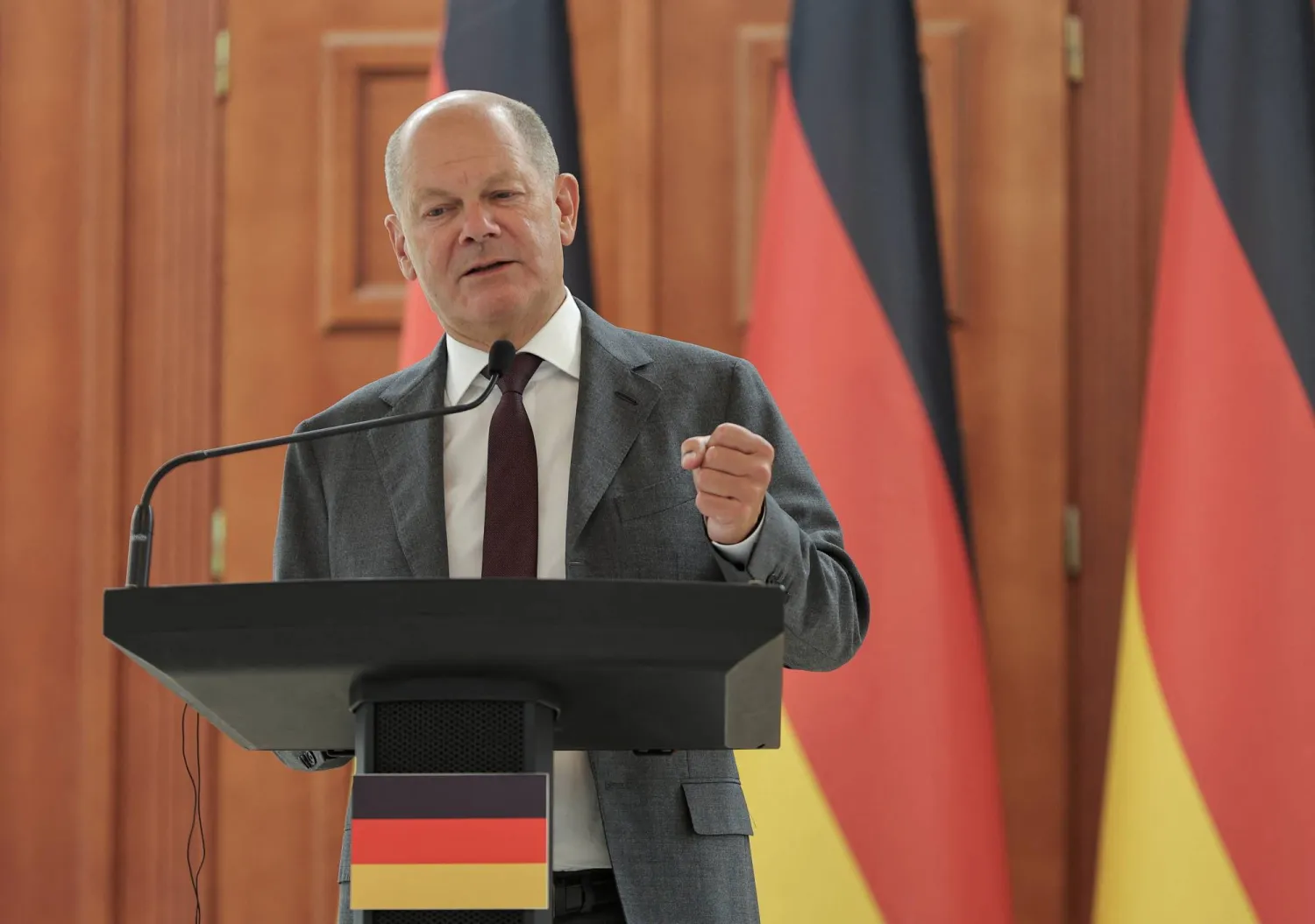 المستشار الألماني أولاف شولتس (رويترز)