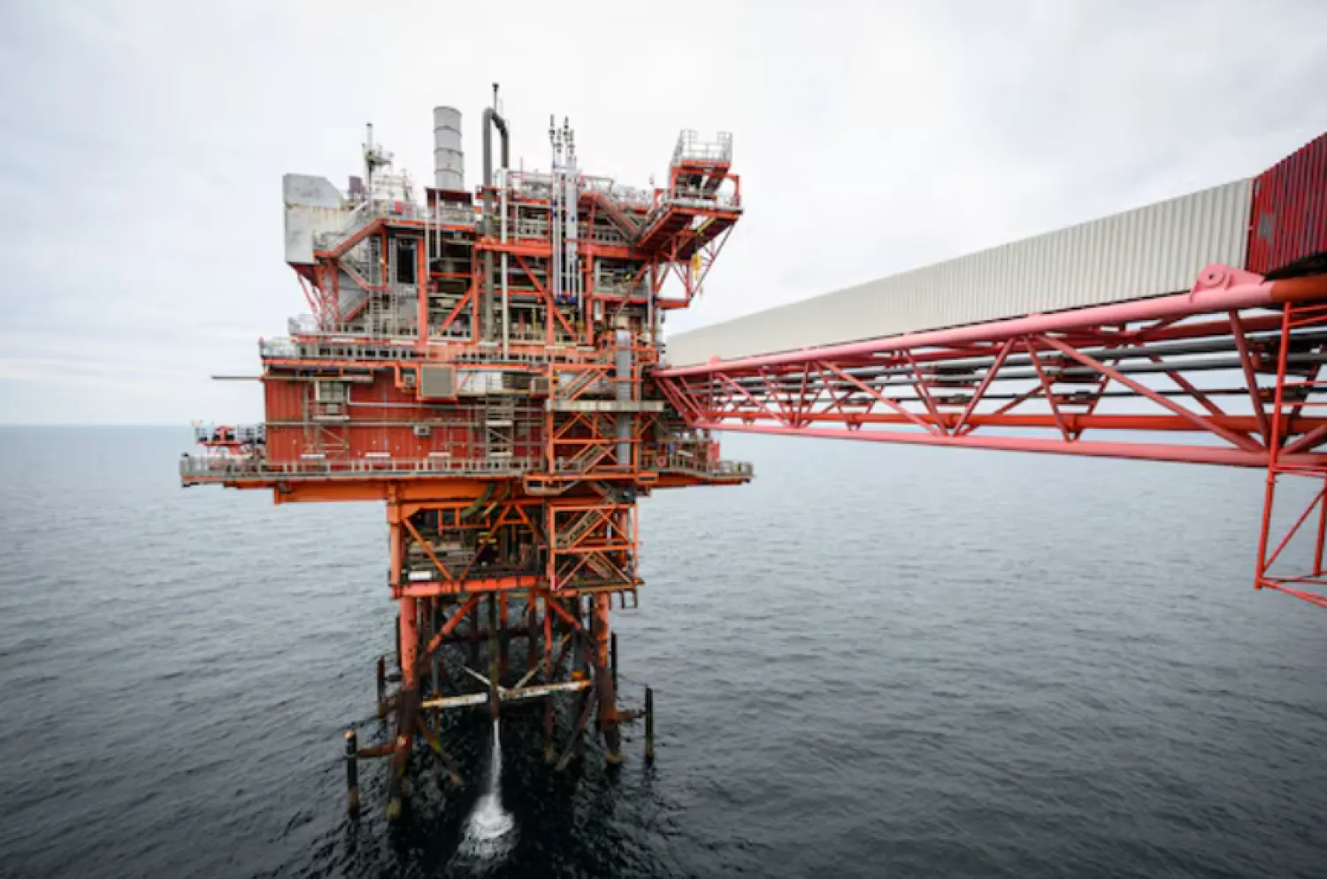 A general view of a section of a gas platform in the North Sea, June 17, 2024. Leon Neal/Pool via REUTERS/File Photo Purchase Licensing Rights