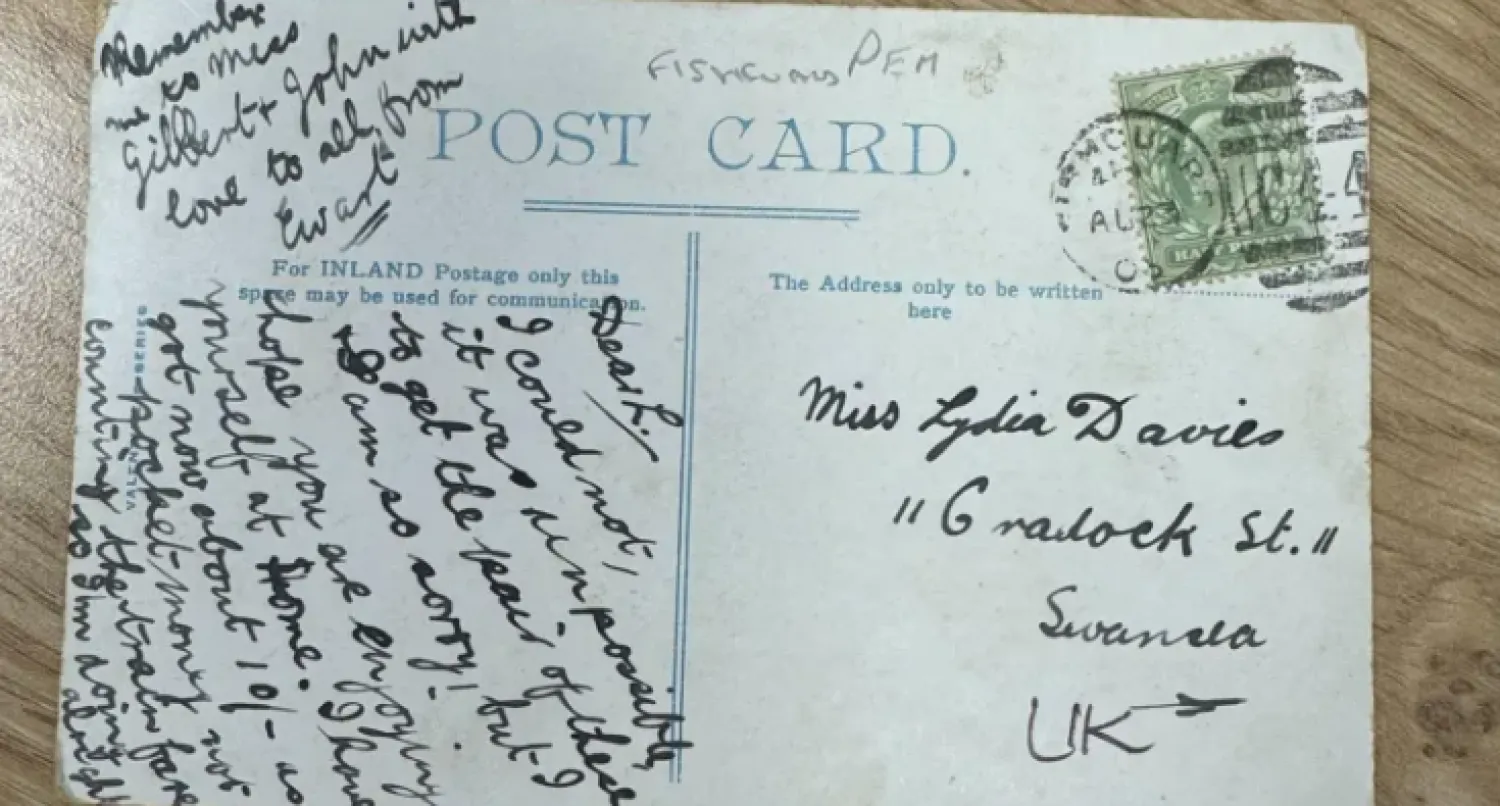 صورة للبطاقة نشرتها خدمة البريد