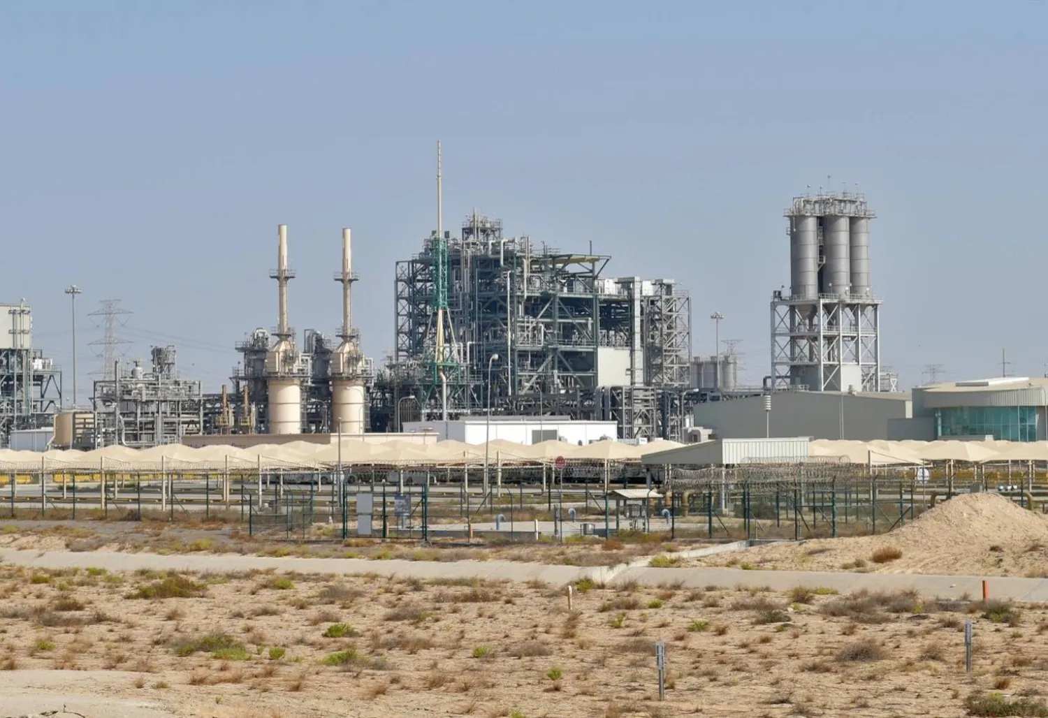 أحد المصانع في منطقة الجبيل بالسعودية (واس)