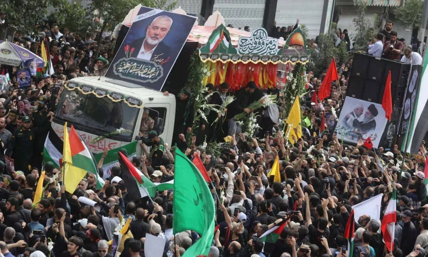 İsmail Heniyye'nin Tahran'daki cenazesinden (Reuters)