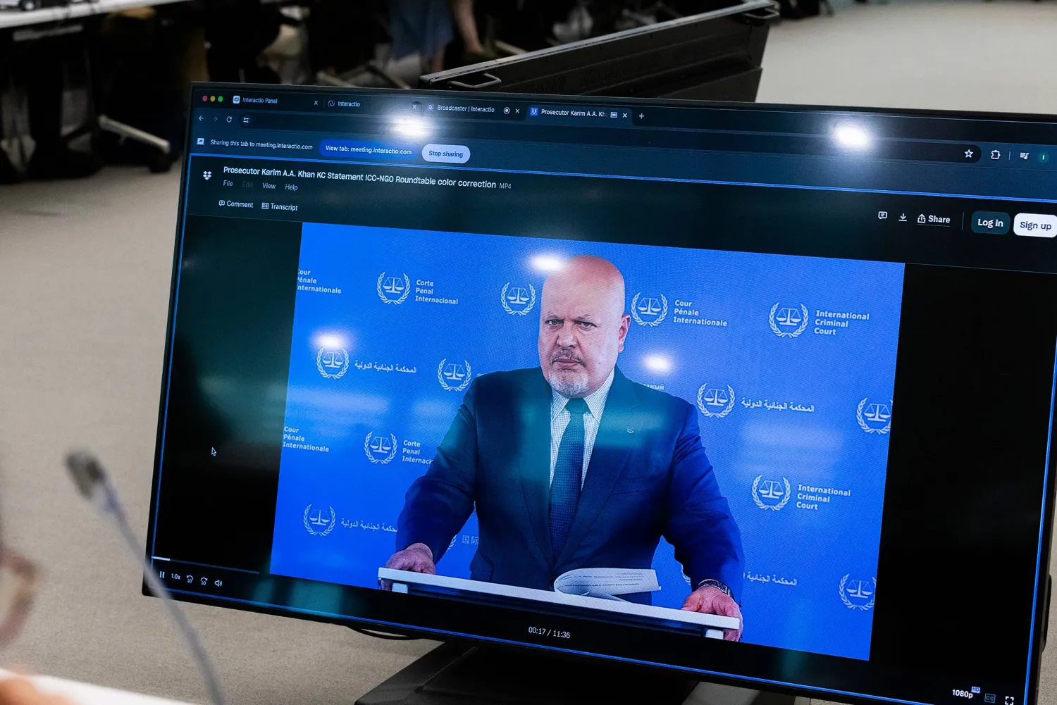 المدعي العام للمحكمة الجنائية الدولية في لاهاي كريم خان (حساب المحكمة الجنائية عبر منصة إكس)