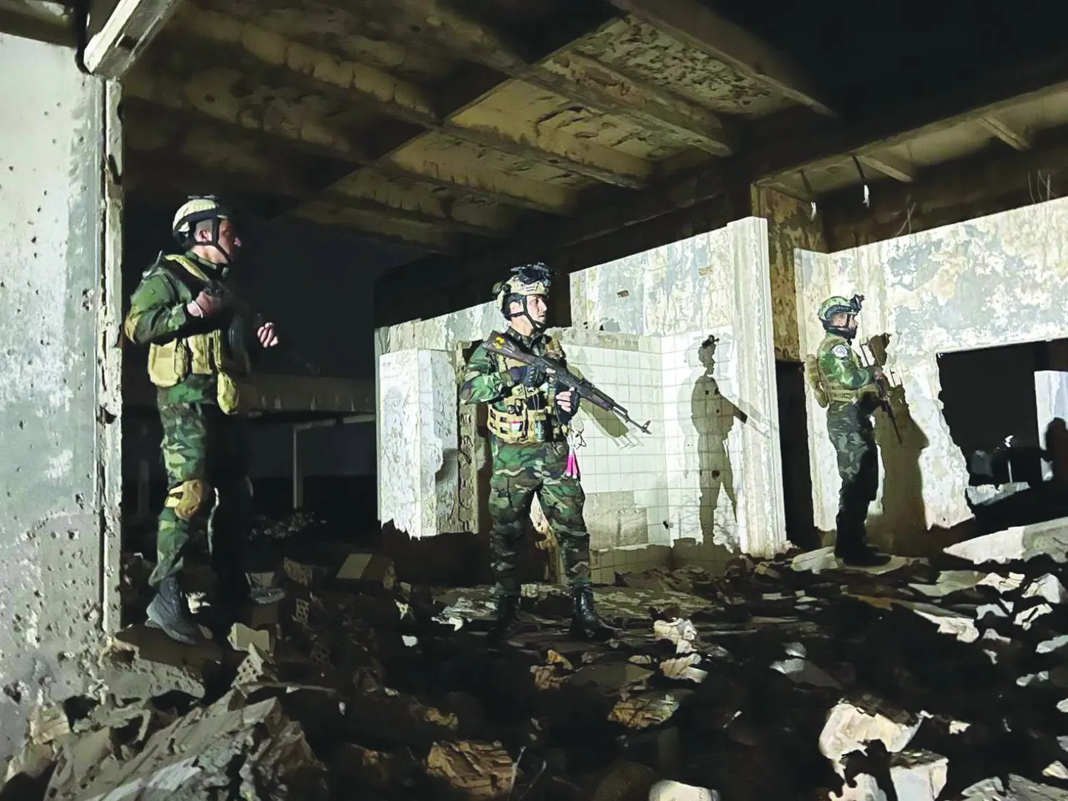 عناصر من «الحشد الشعبي» في العراق خلال عملية تمشيط (أرشيفية - الحشد الشعبي عبر «تلغرام»)