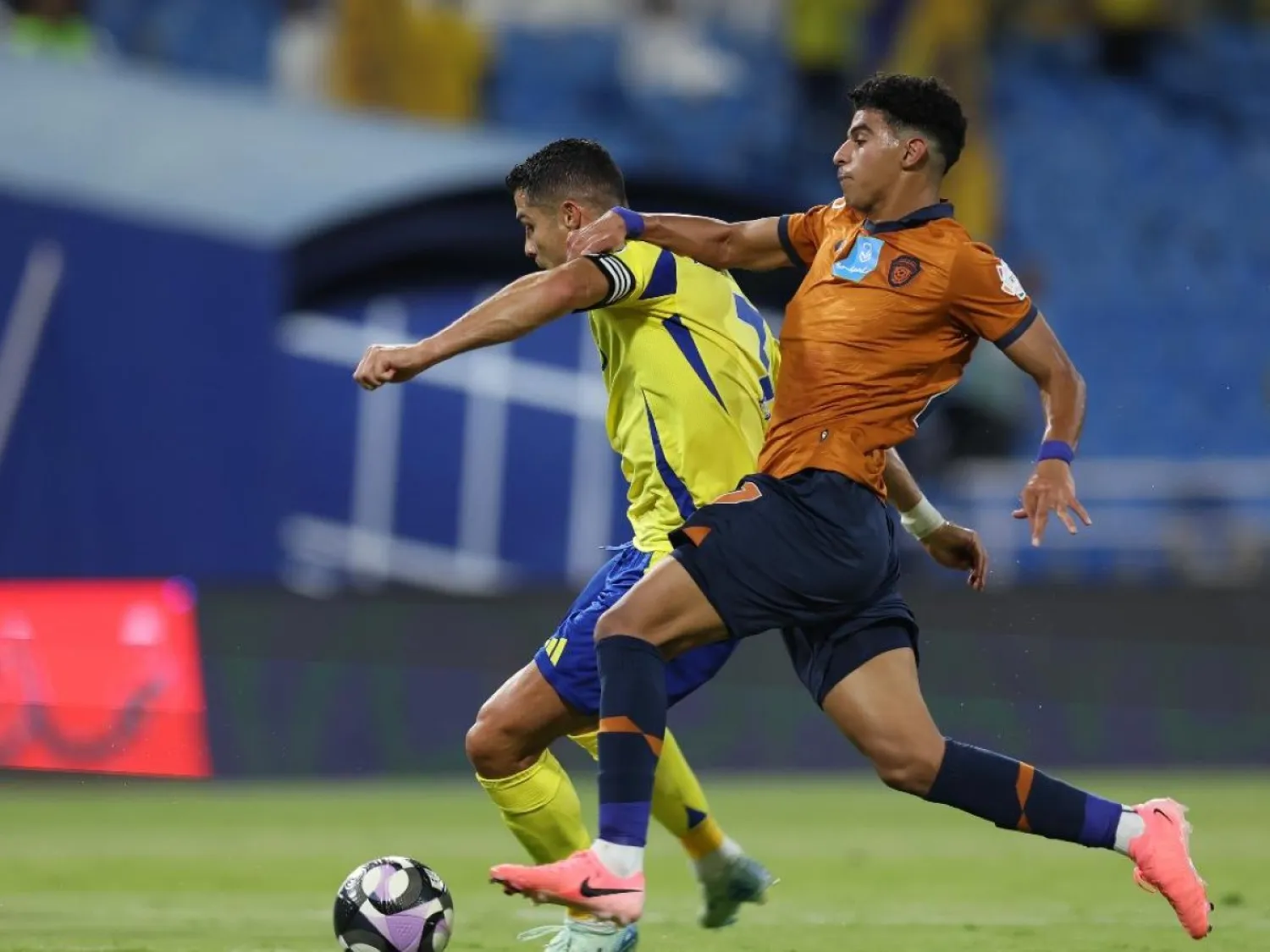 رونالدو قاد النصر لفوزه الاول في الدوري (تصوير: عبدالعزيز النومان)