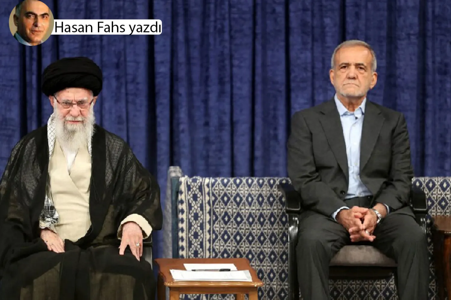 İran Dini Lideri (solda) ve Cumhurbaşkanı Mesud Pezeşkiyan (Reuters)