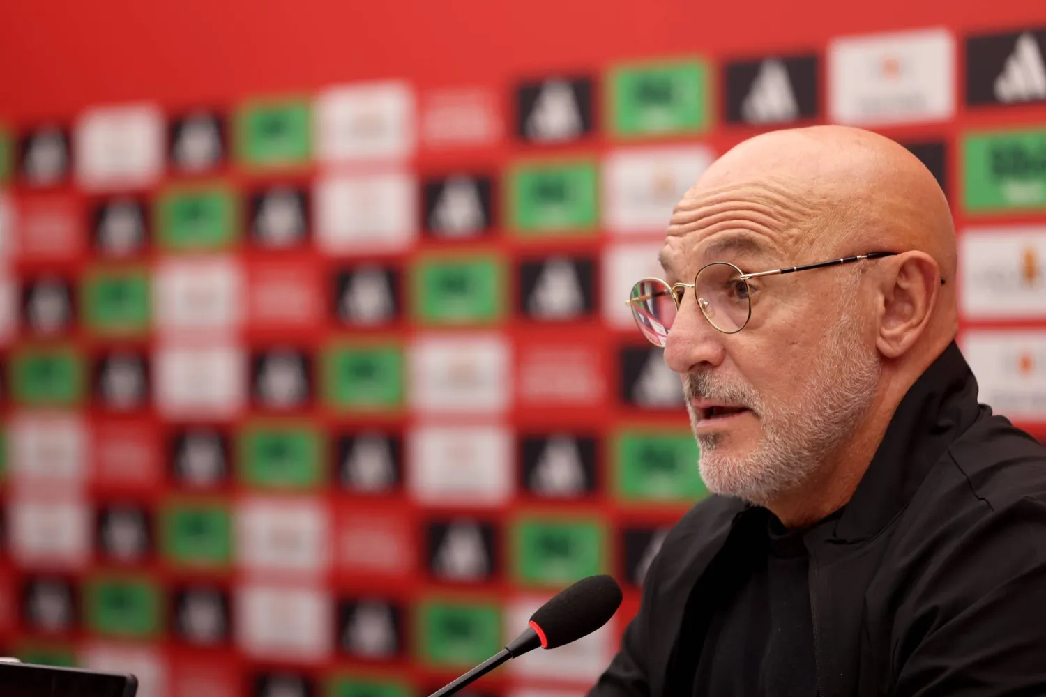 دي لافوينتي يتحدث خلال المؤتمر الصحفي (إ.ب.أ)