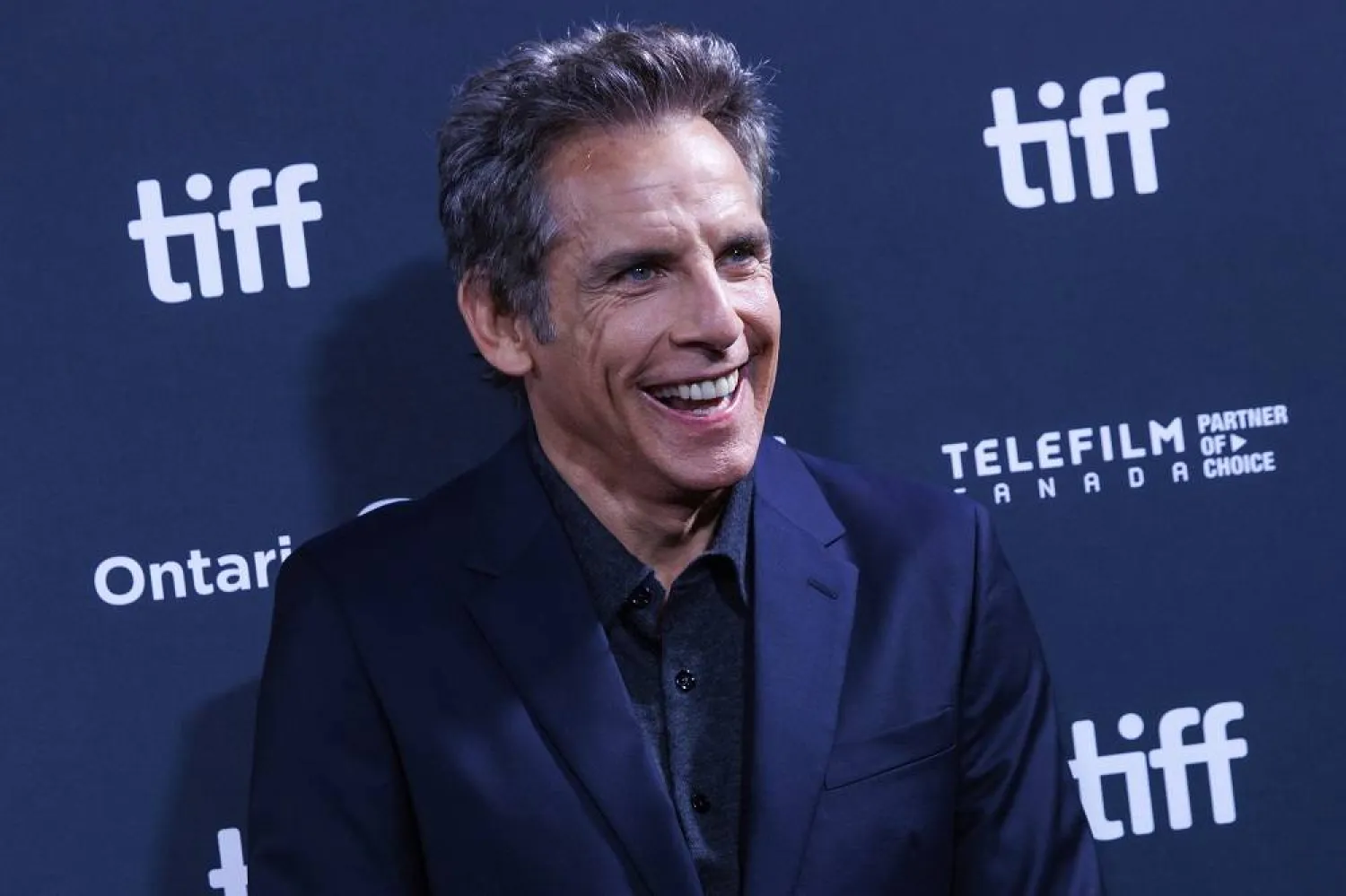 Ben Stiller poses as he arrives for the premiere of "Nutcrackers" at Roy Thomson Hall, during the Toronto International Film Festival in Toronto, Thursday, Sept. 5, 2024. (Cole Burston/The Canadian Press via AP)